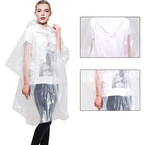 Ponchos de Lluvia Desechables Annifree - 6 Paquete Impermeables