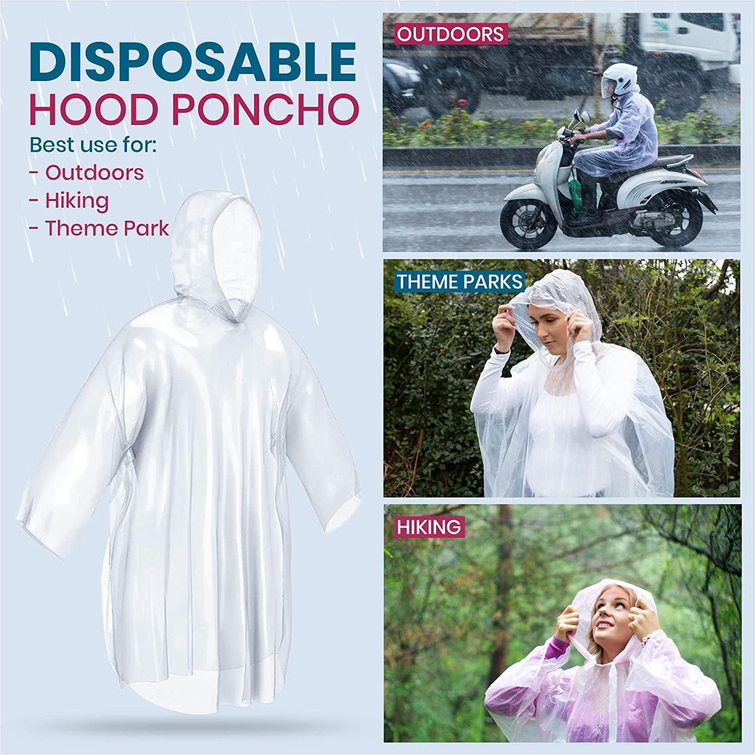 Paquete de 20 Ponchos Desechables Noe & Malu 100% Impermeables