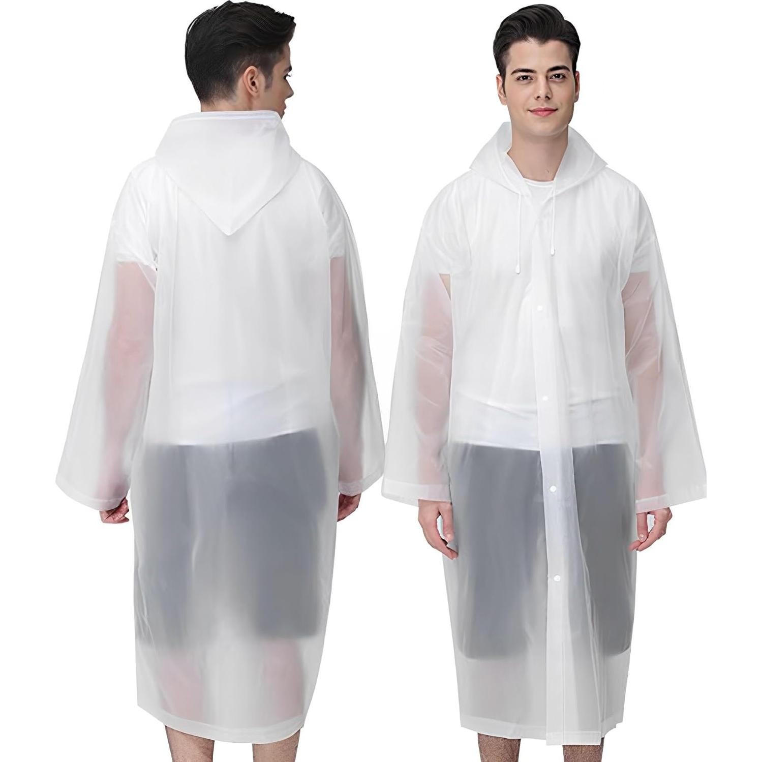 Ponchos de Lluvia Cosowe Reutilizables para Adultos 2 Pcs