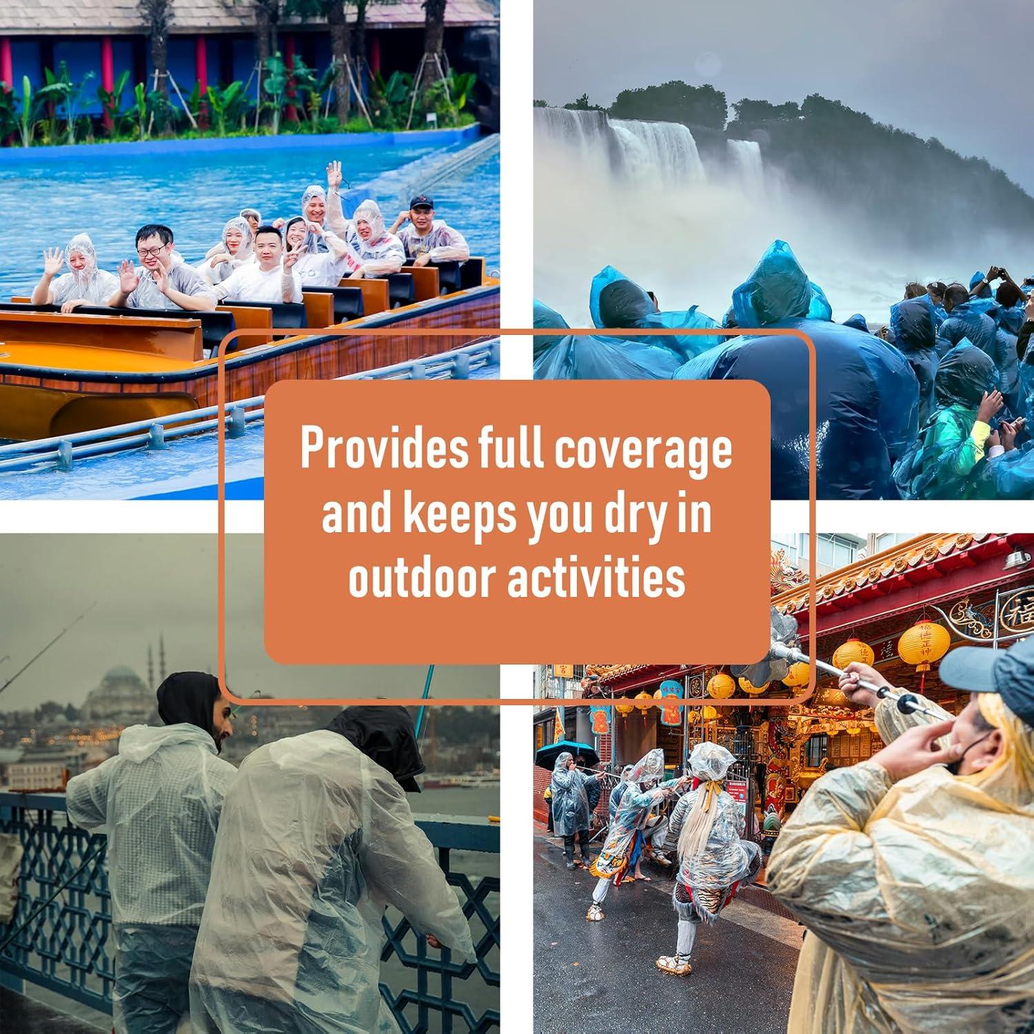 Paquete Familiar de 8 Ponchos de Lluvia NVioAsport Unisex