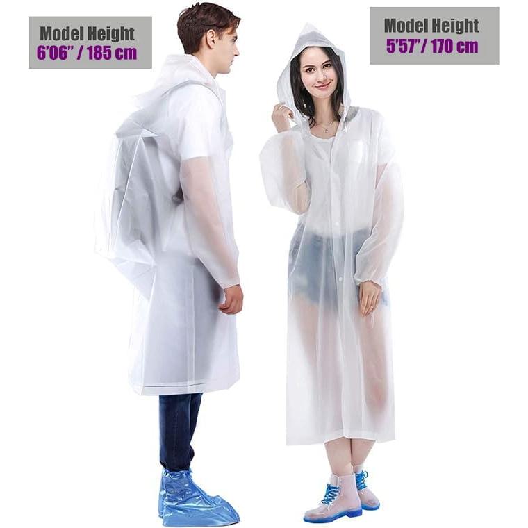 Ponchos de Lluvia Impermeables HLKZONE para Adultos - Talla Única