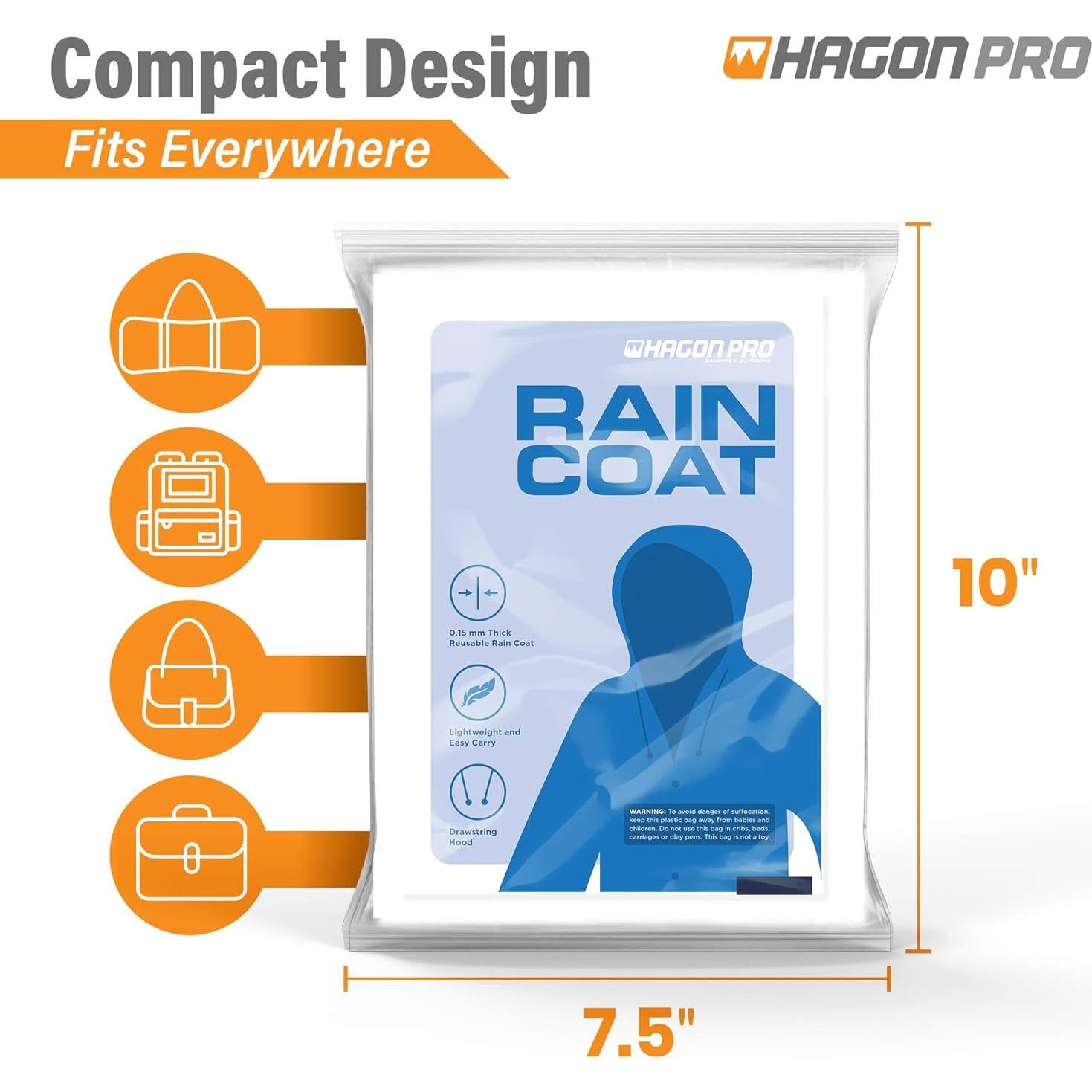 Set de Chaquetas de Lluvia Hagon PRO - 2 Unidades Impermeables