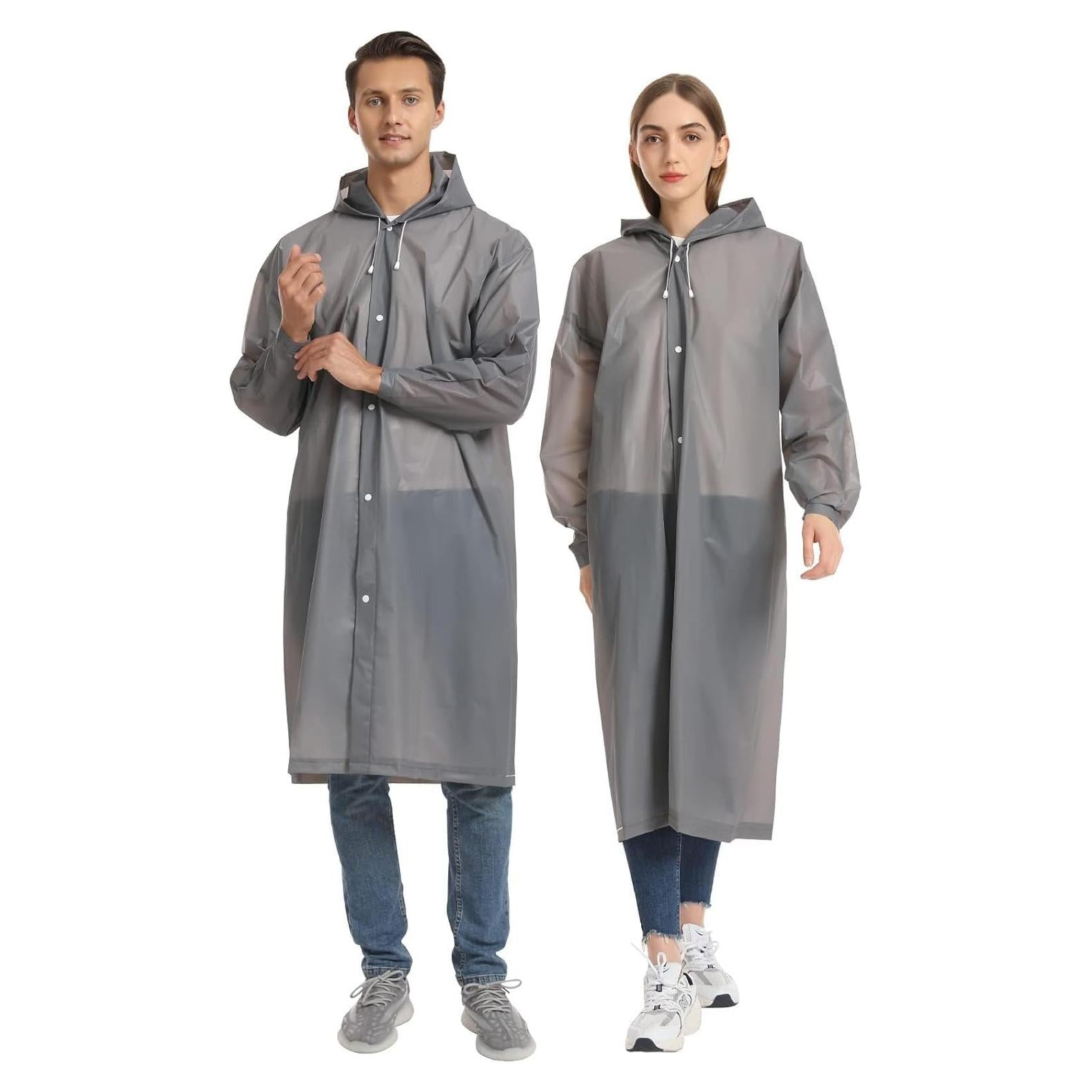 Ponchos de Lluvia Reutilizables Opret 2 Pcs EVA Unisex