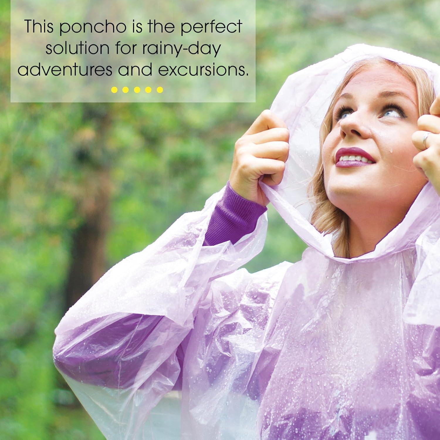 Ponchos de Lluvia Desechables Transparentes 5 Unidades PE