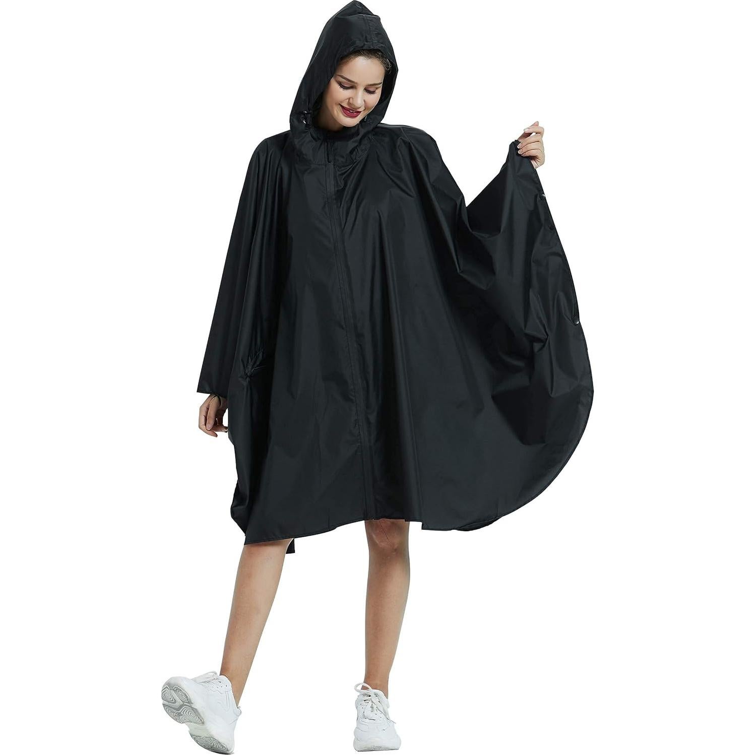 Poncho de Lluvia Impermeable Unisex Salamra con Capucha