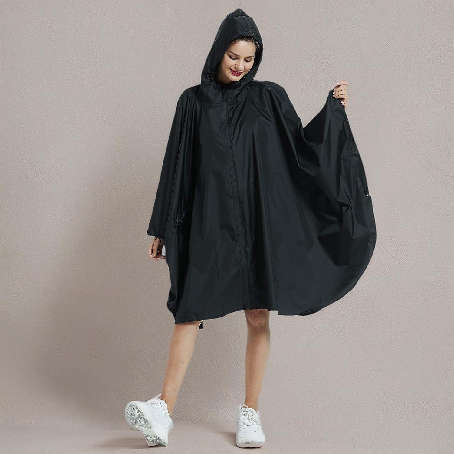 Poncho de Lluvia Impermeable Unisex Salamra con Capucha