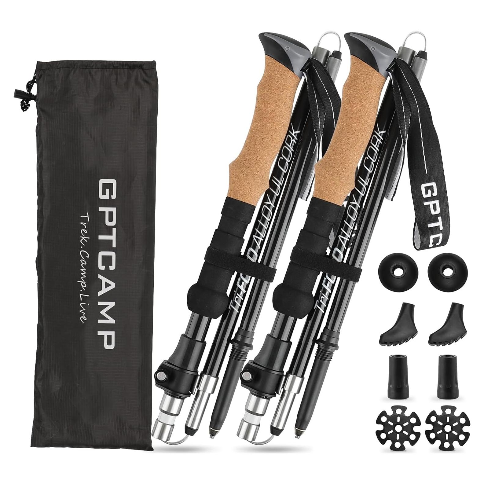 Bastones de Senderismo GPTCAMP TPZ-1 Plegables 115-135cm