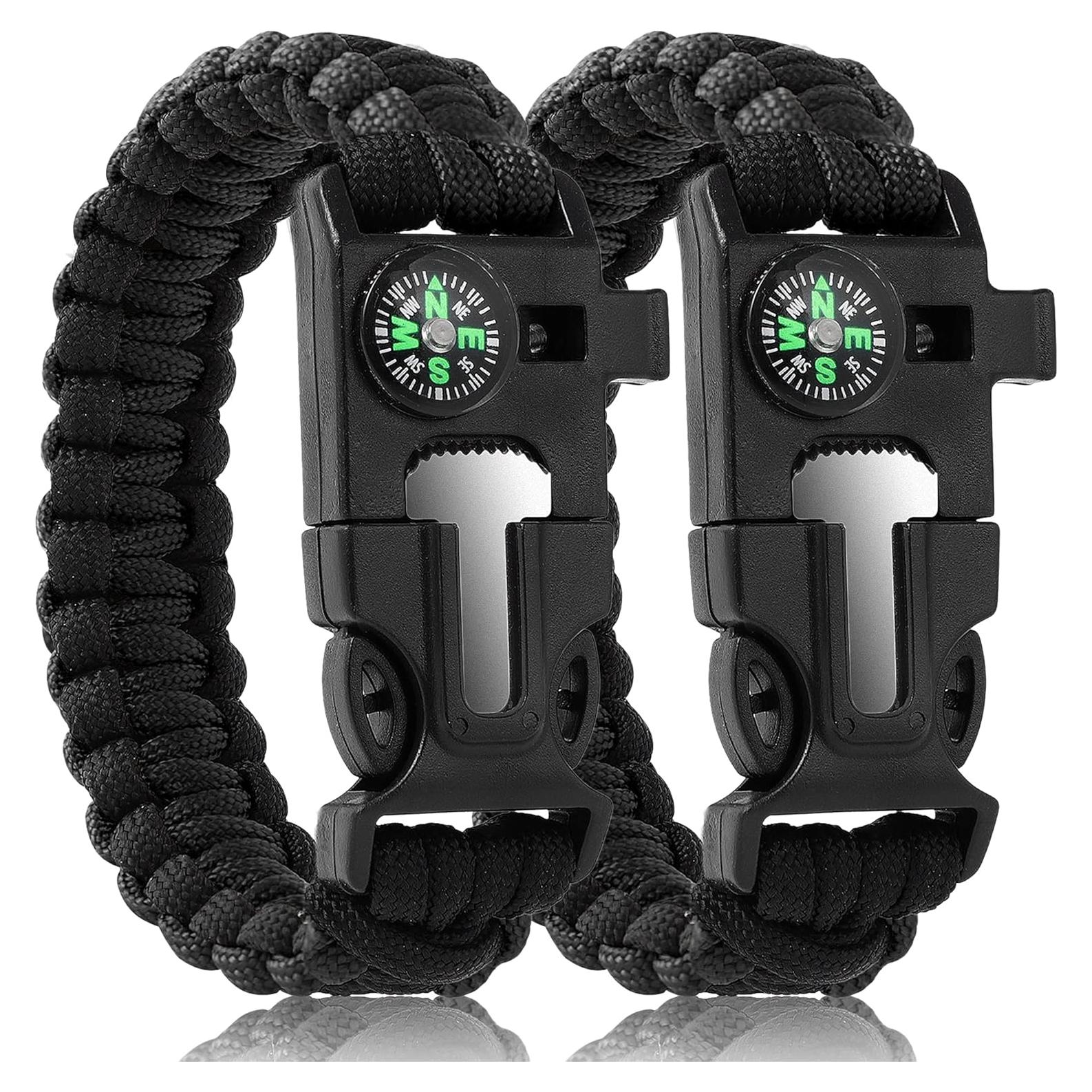 Pulsera de Supervivencia Oadnfa 5-en-1 para Hombres
