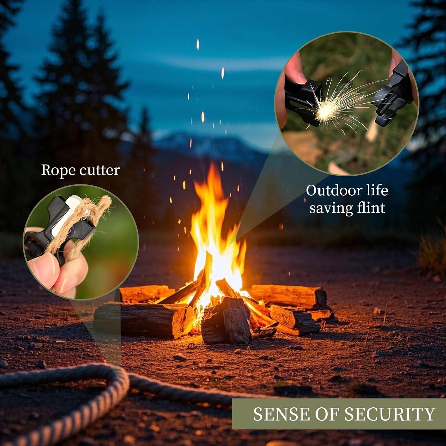 Kit de Supervivencia 5 en 1 BOSOIRSOU - 4 Pulseras Paracord