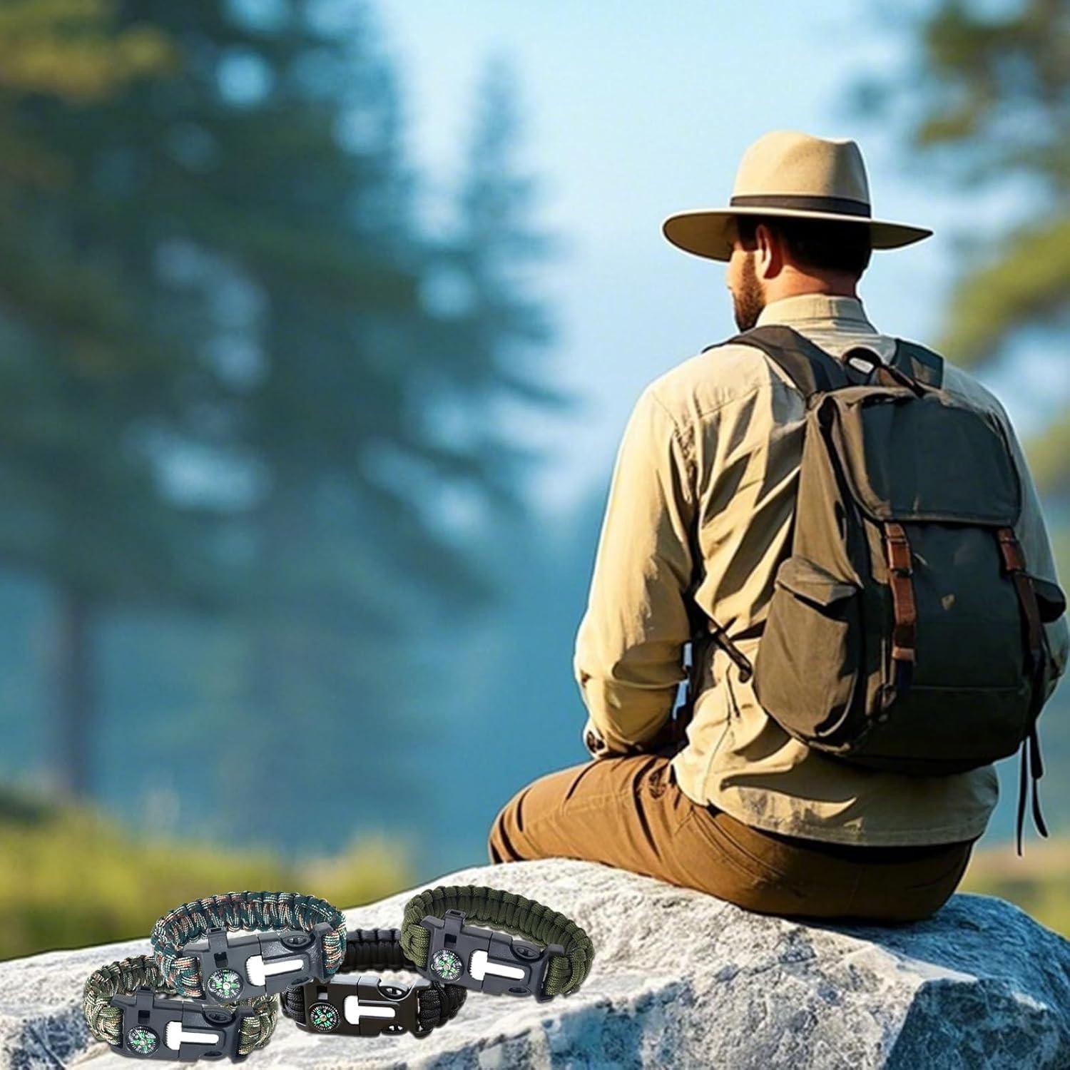 Kit de Supervivencia 5 en 1 BOSOIRSOU - 4 Pulseras Paracord