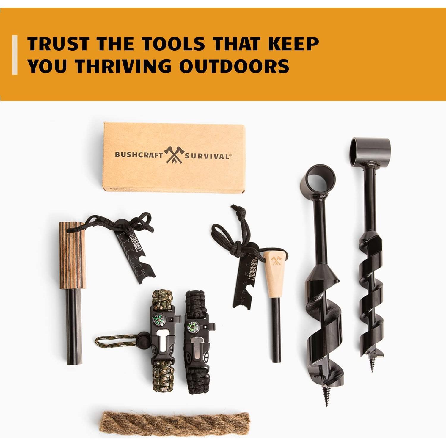 Pulsera Multiusos Bushcraft Survival 5 en 1 para Camping