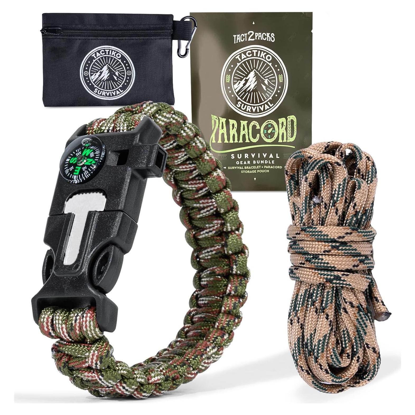 Pulsera de Supervivencia Tactiko con Paracord y Herramientas