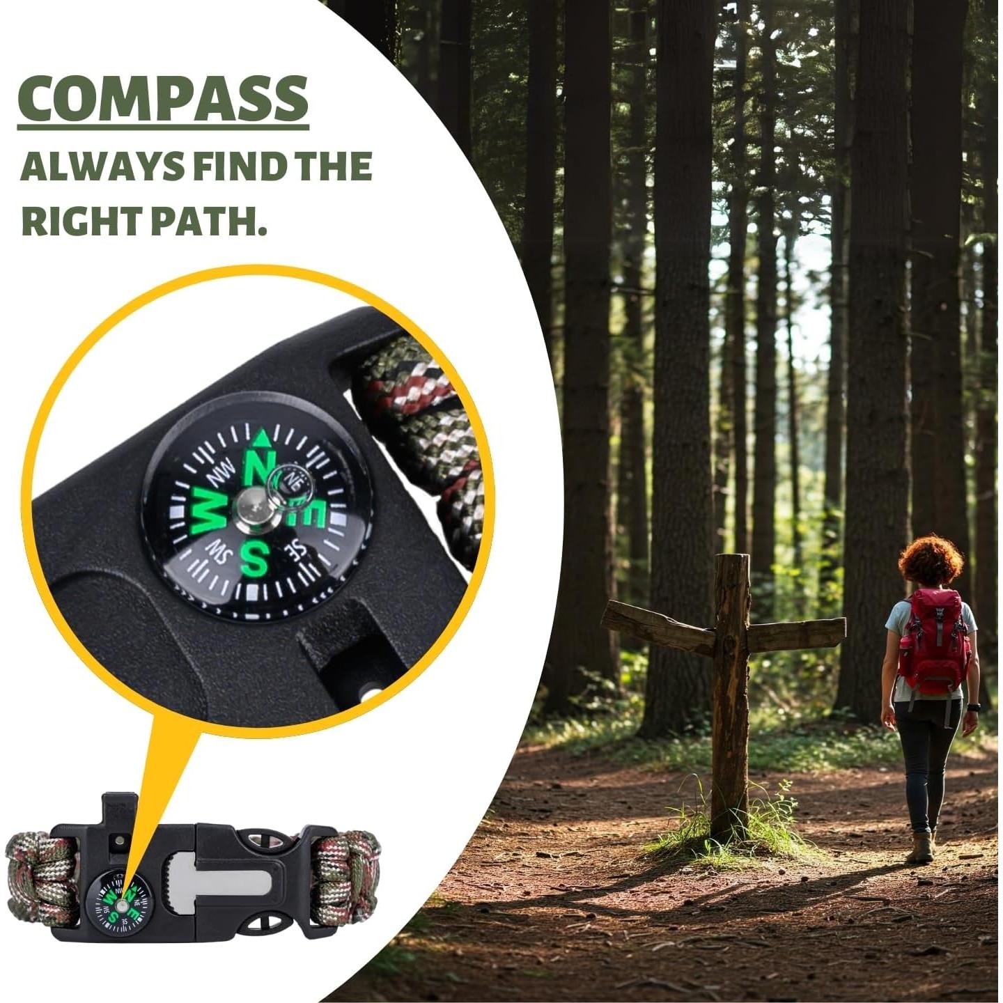 Pulsera de Supervivencia Tactiko con Paracord y Herramientas