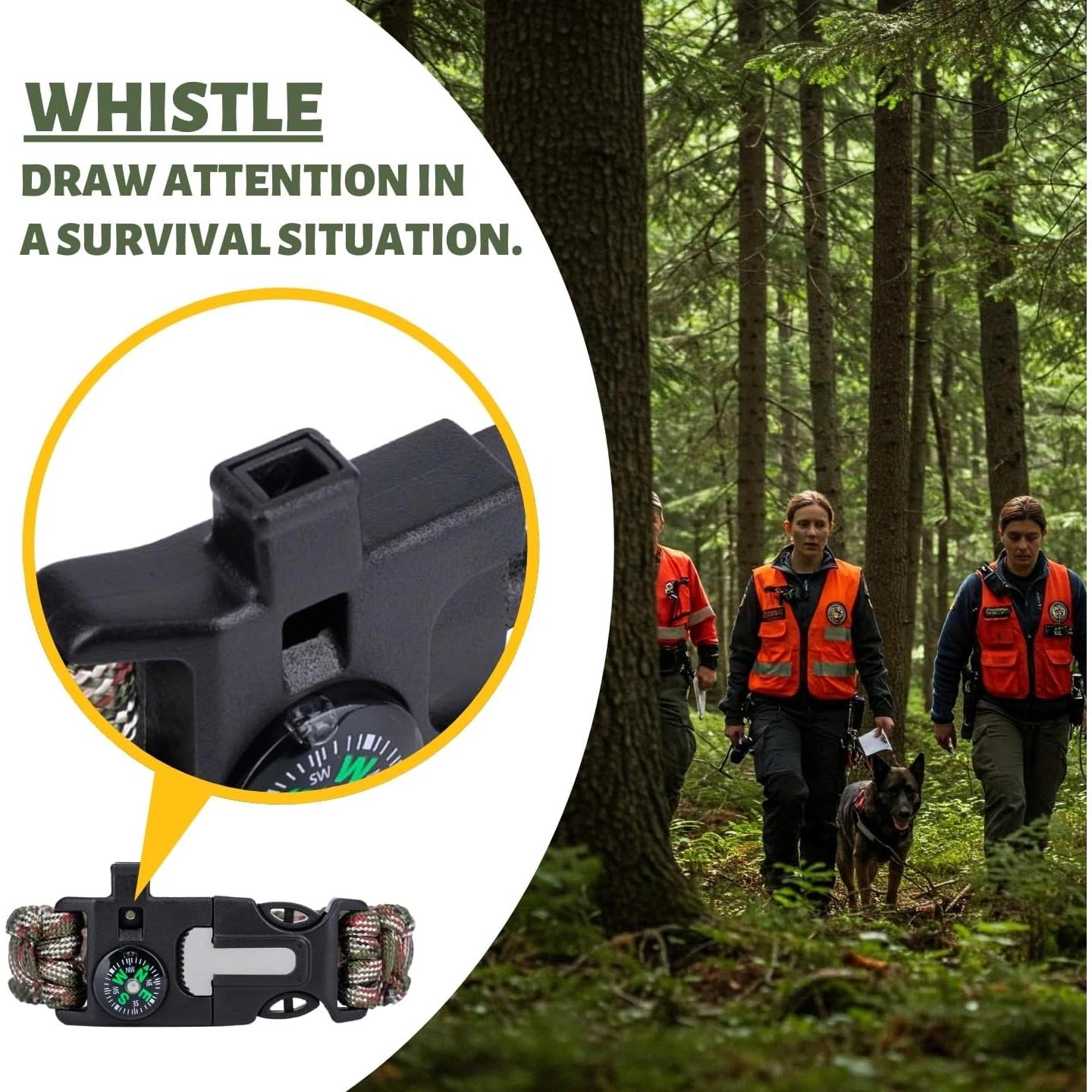 Pulsera de Supervivencia Tactiko con Paracord y Herramientas