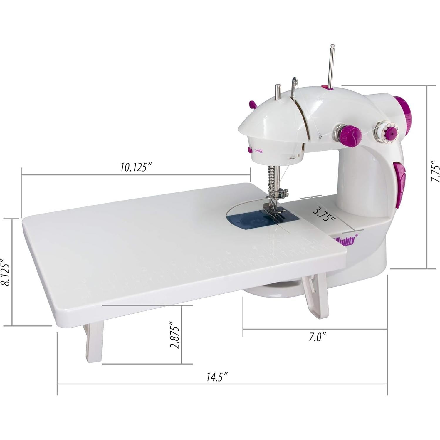 Mini Máquina de Coser Portátil Sew Mighty - Doble Velocidad, 400g