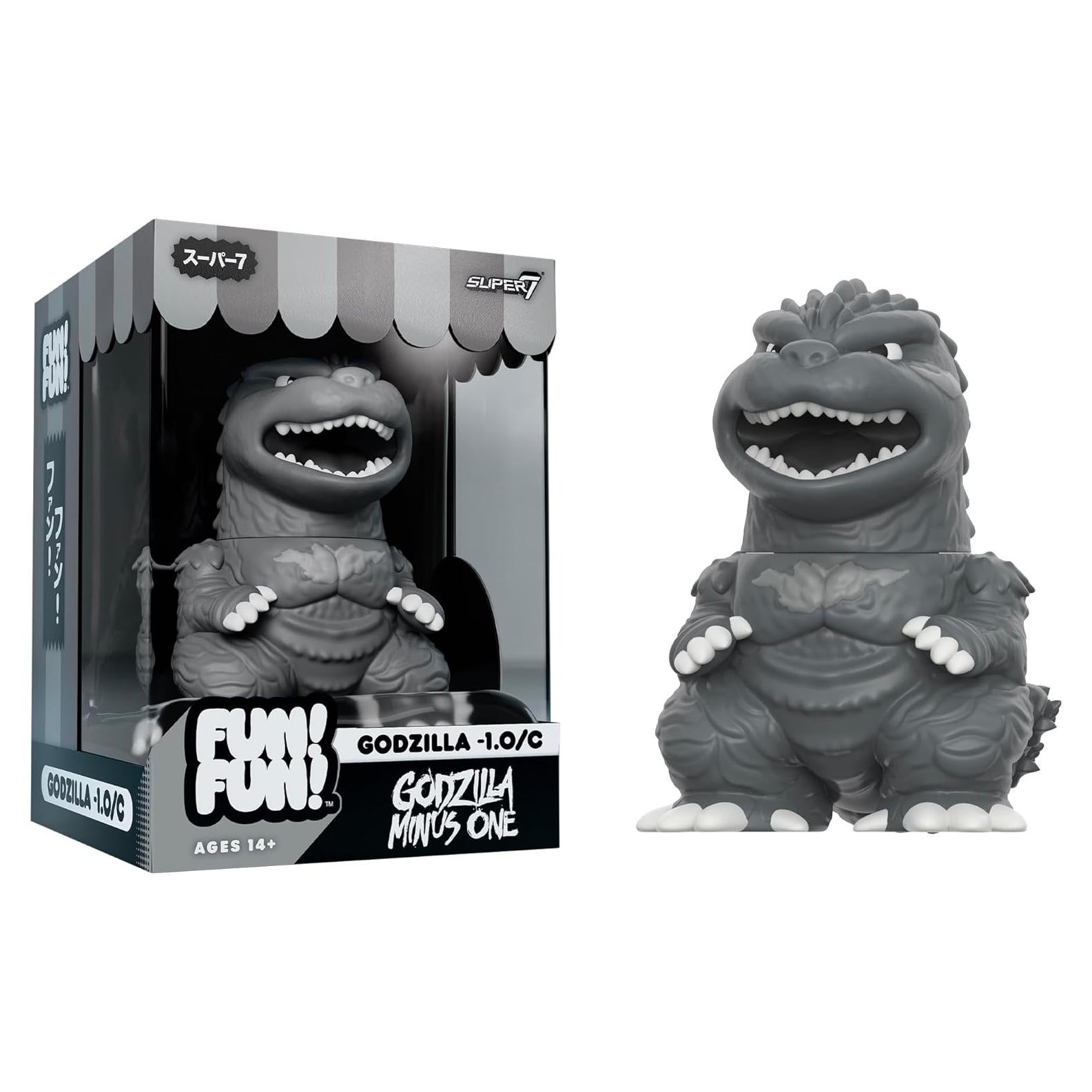 Figura de acción Godzilla Super7 12.7 cm Escala de grises