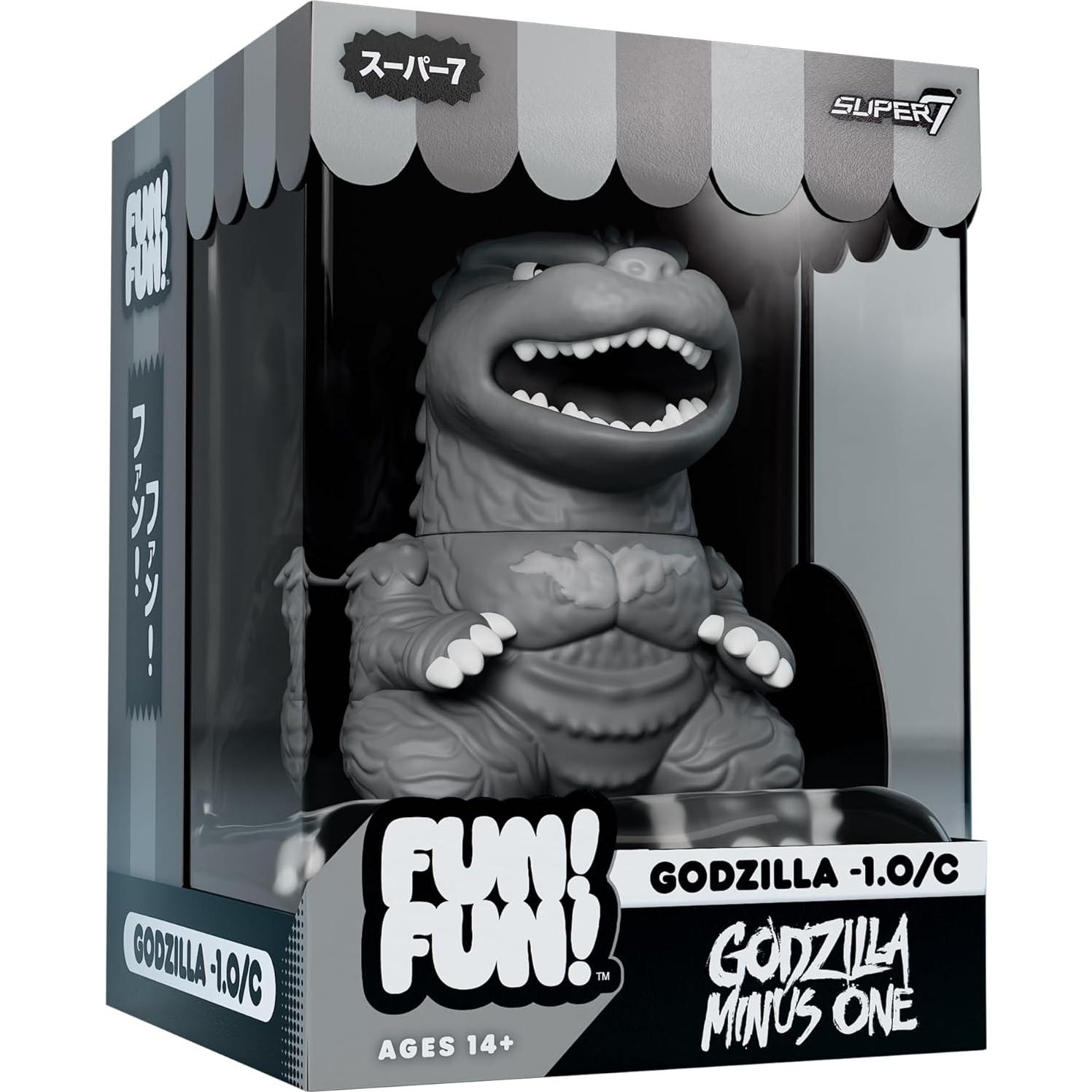 Figura de acción Godzilla Super7 12.7 cm Escala de grises