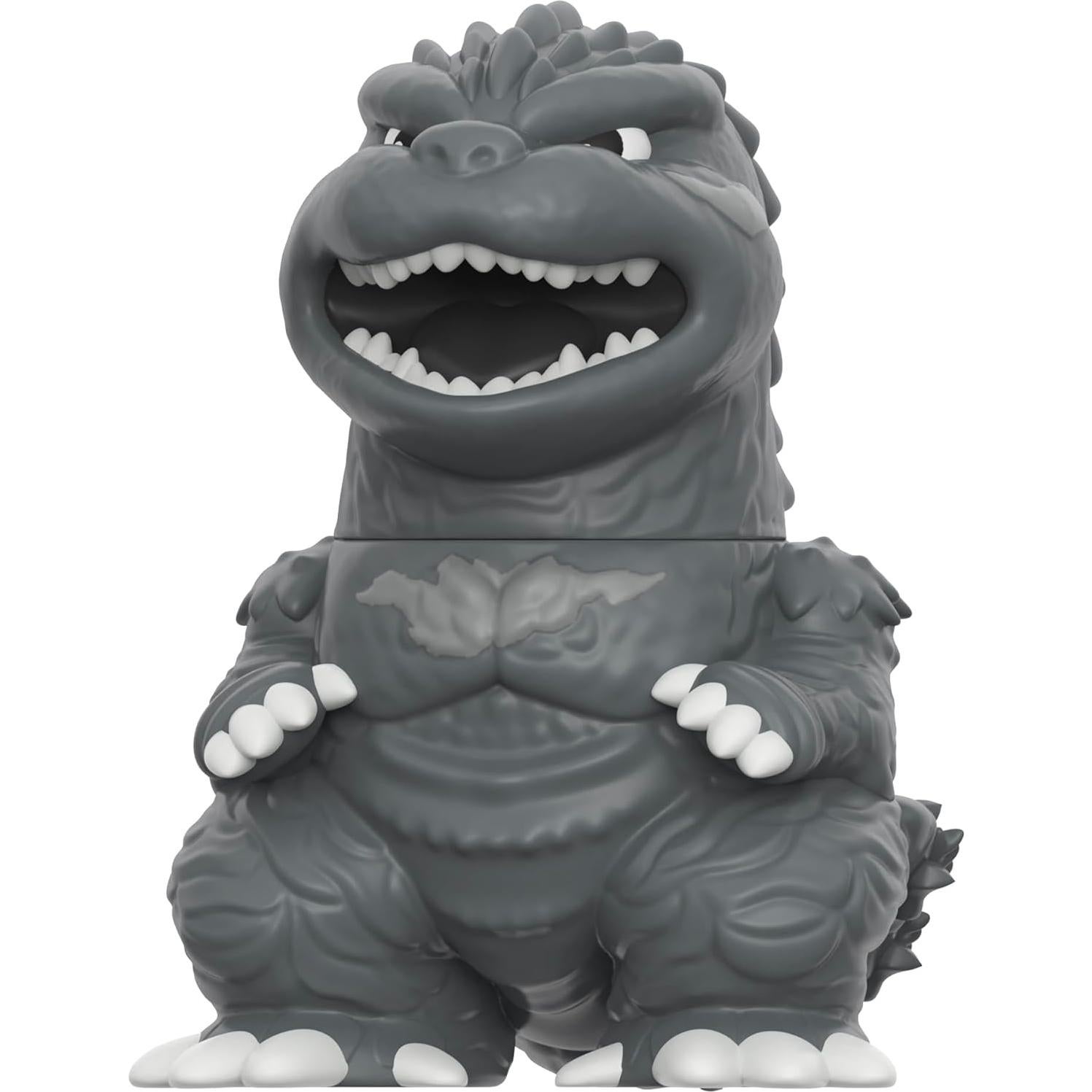 Figura de acción Godzilla Super7 12.7 cm Escala de grises