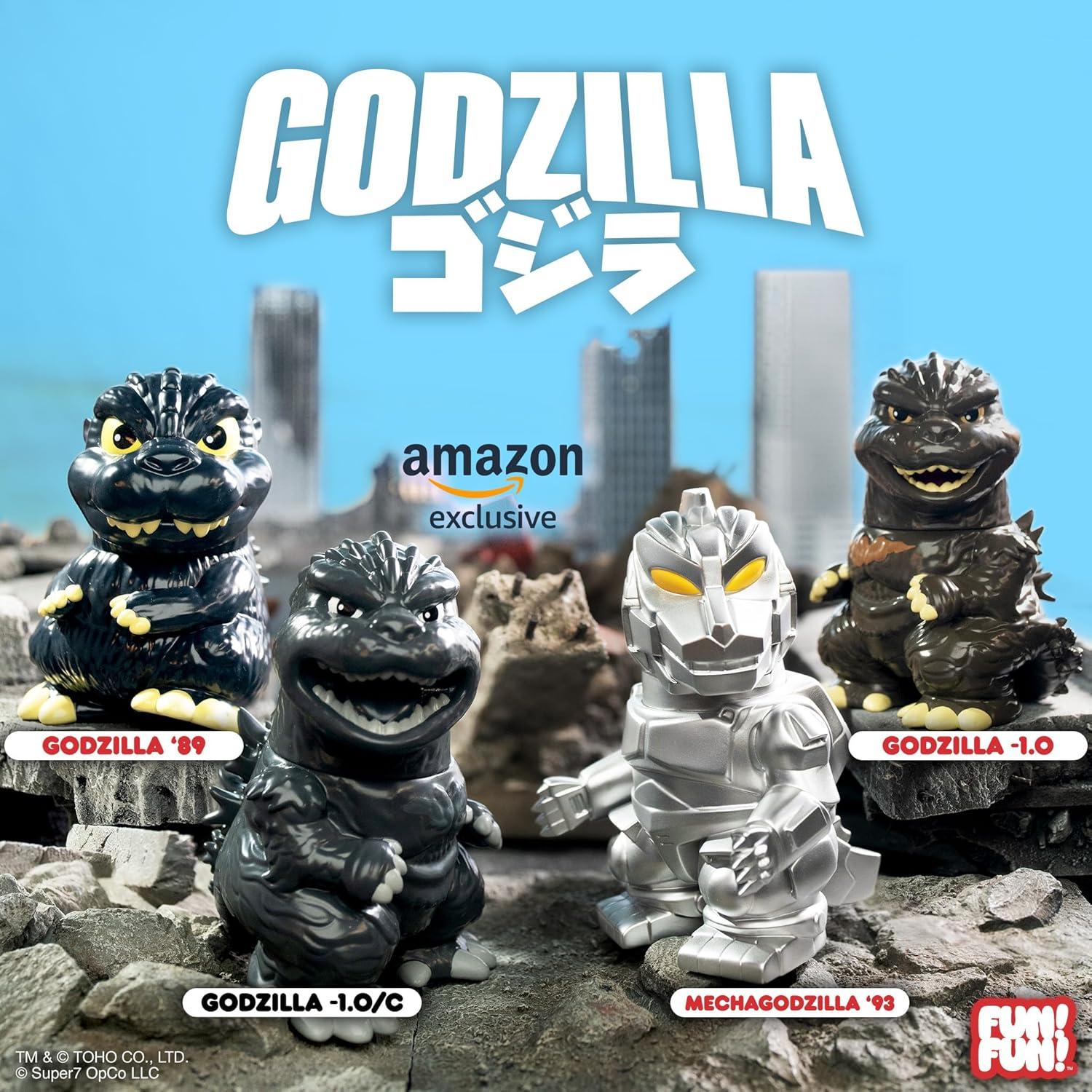 Figura de acción Godzilla Super7 12.7 cm Escala de grises
