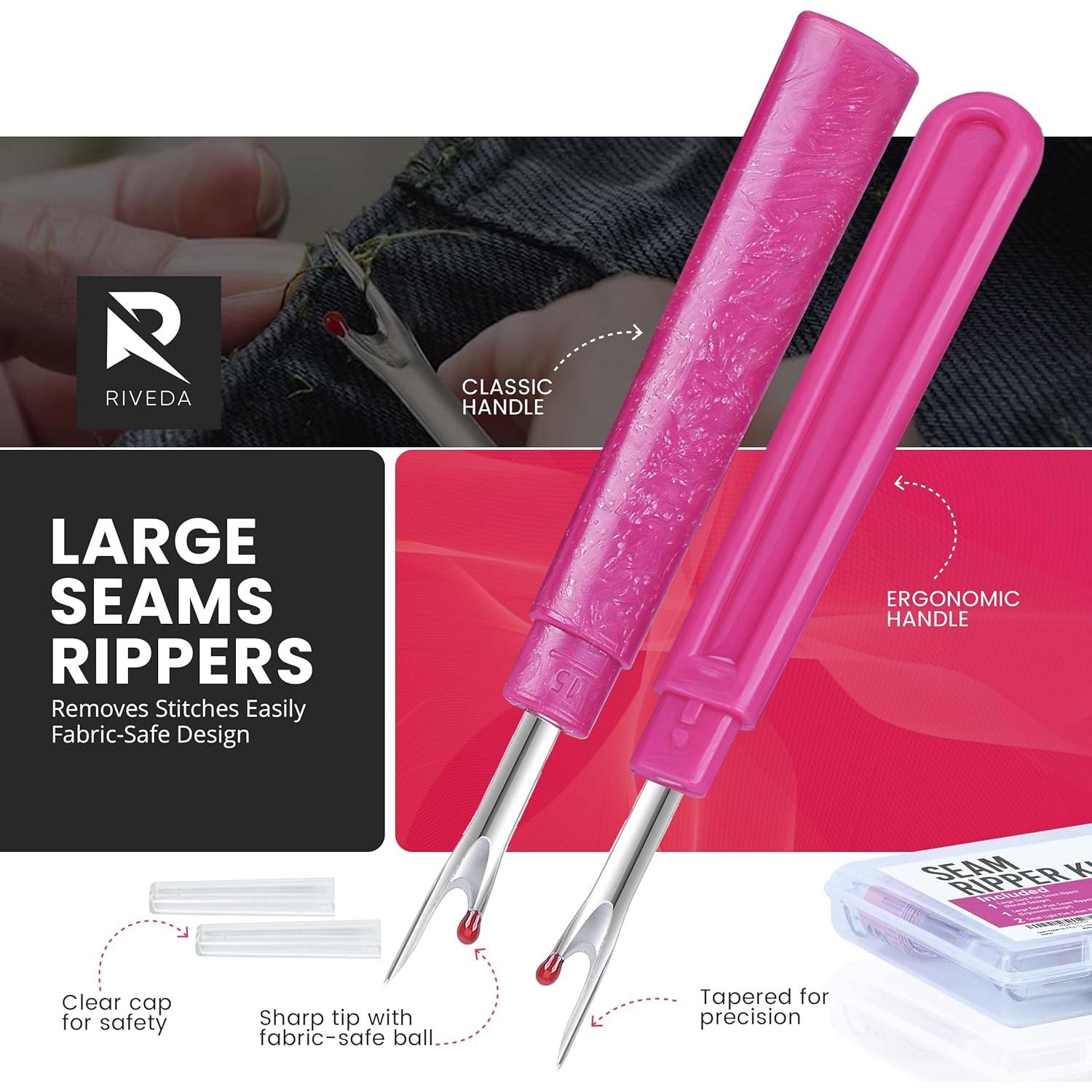 Kit de Costura Riveda 7 Pcs - Descosedores, Tijeras y Cinta Métrica