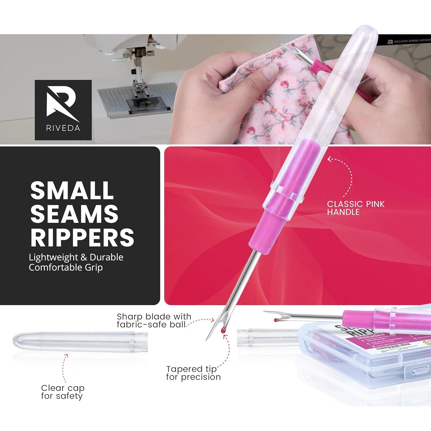 Kit de Costura Riveda 7 Pcs - Descosedores, Tijeras y Cinta Métrica