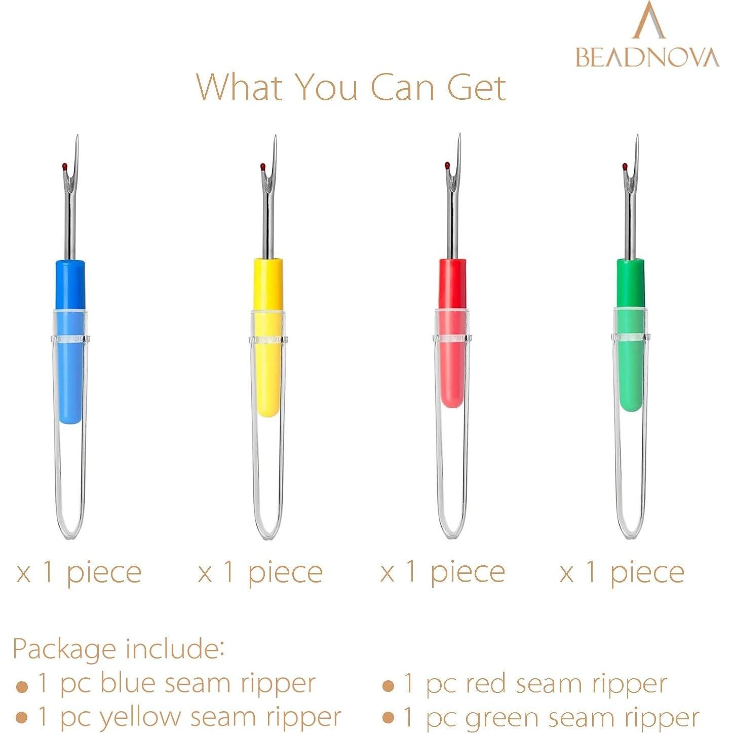 Desgarrador de Costuras BEADNOVA 4 Piezas Colores Asortidos