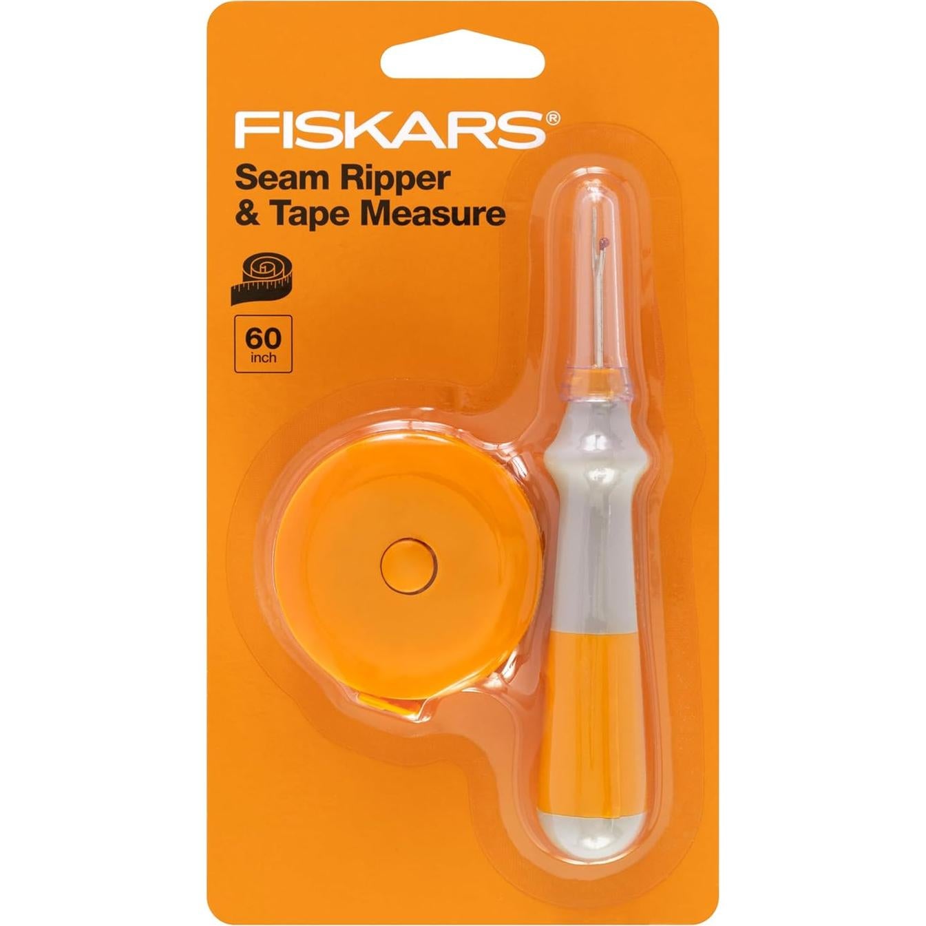 Juego de Desbarbador y Cinta Métrica Fiskars 1.5m