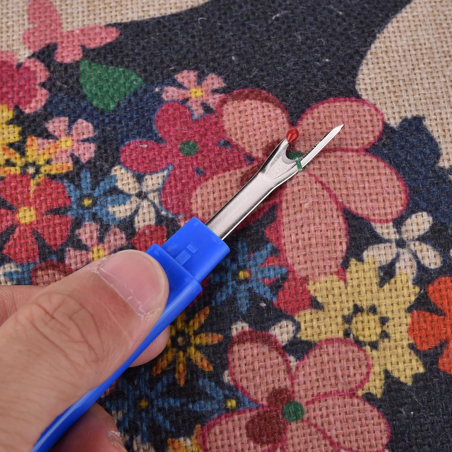 Rasgadores de Costura ESHATO 12 Piezas Azul con Tapa