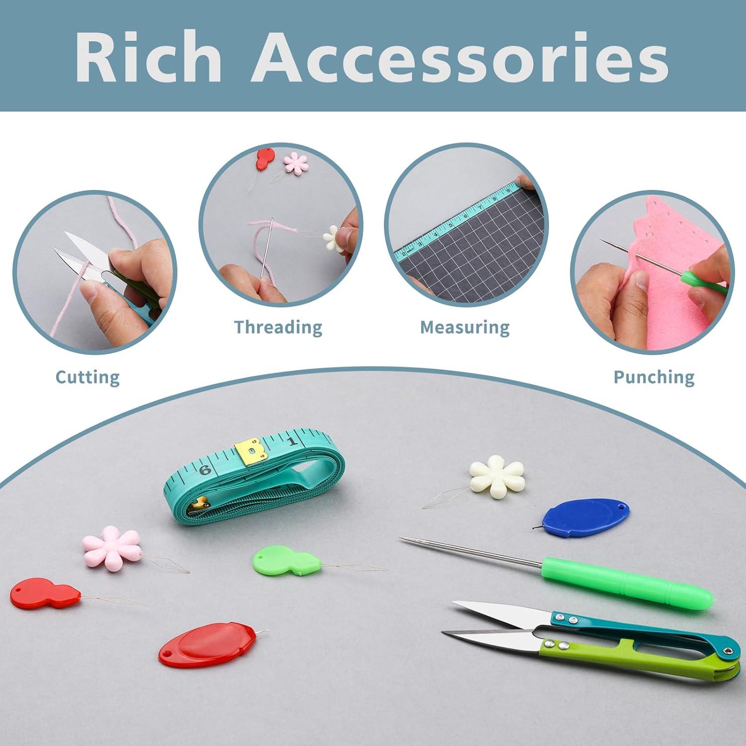 Kit de Desgarradores de Costuras ZMAAGG - 6 Piezas con Tijeras y Cinta Métrica