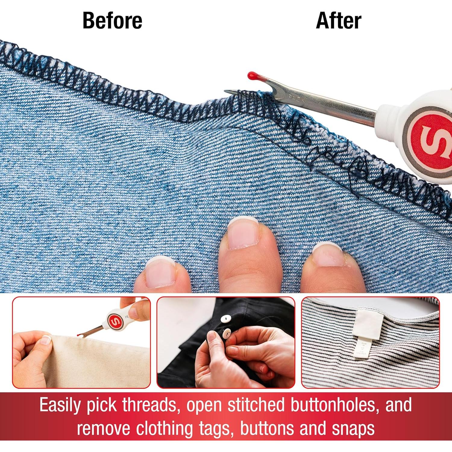 Agarrador de Costura SINGER Comfort Grip Rosa y Blanco