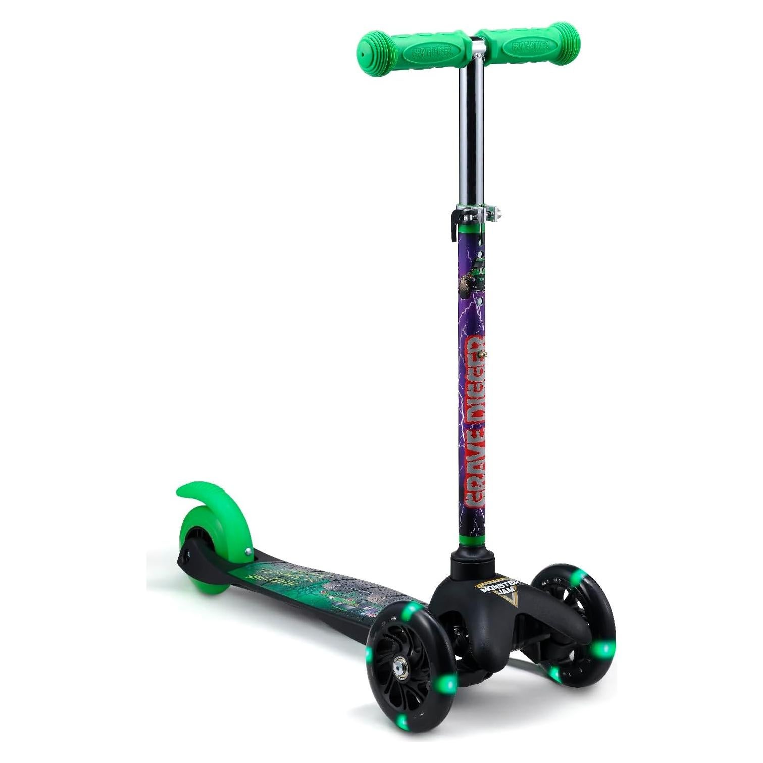Scooter Autobalanceado Voyager Monster Jam 3 Ruedas Iluminadas