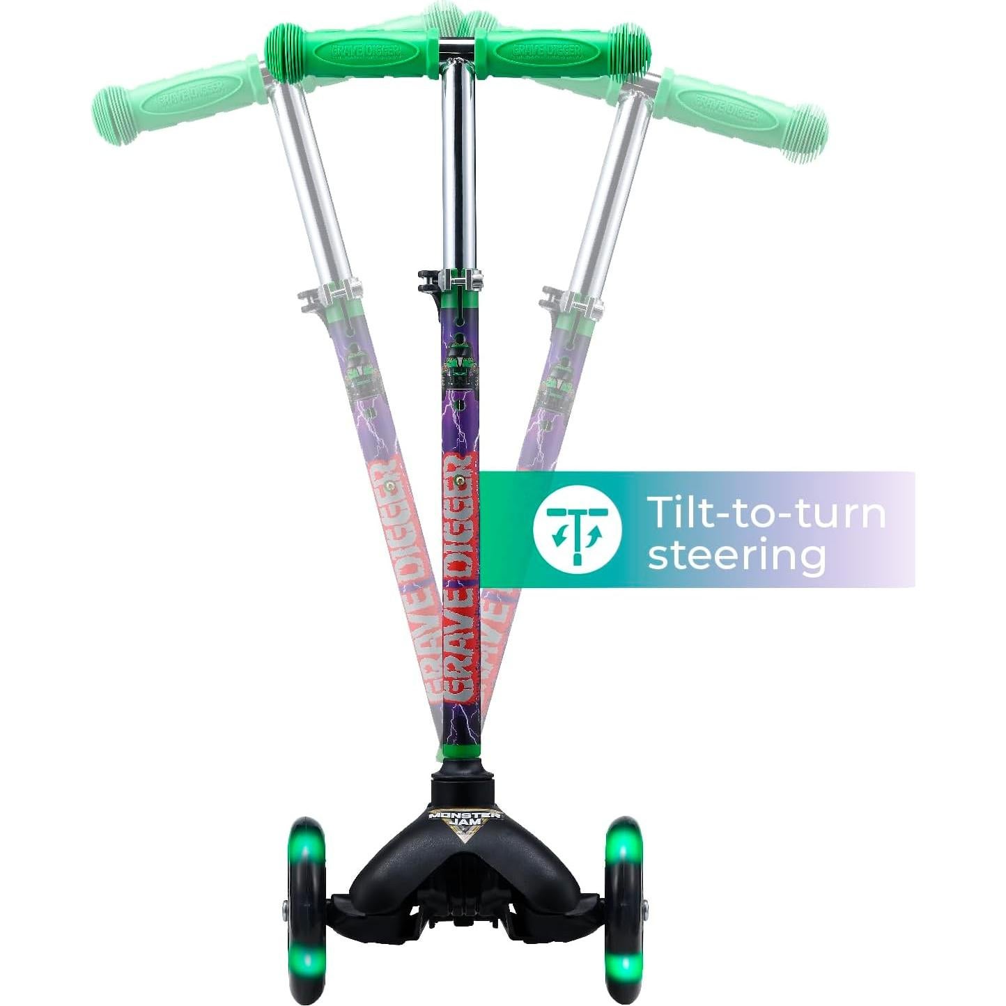 Scooter Autobalanceado Voyager Monster Jam 3 Ruedas Iluminadas