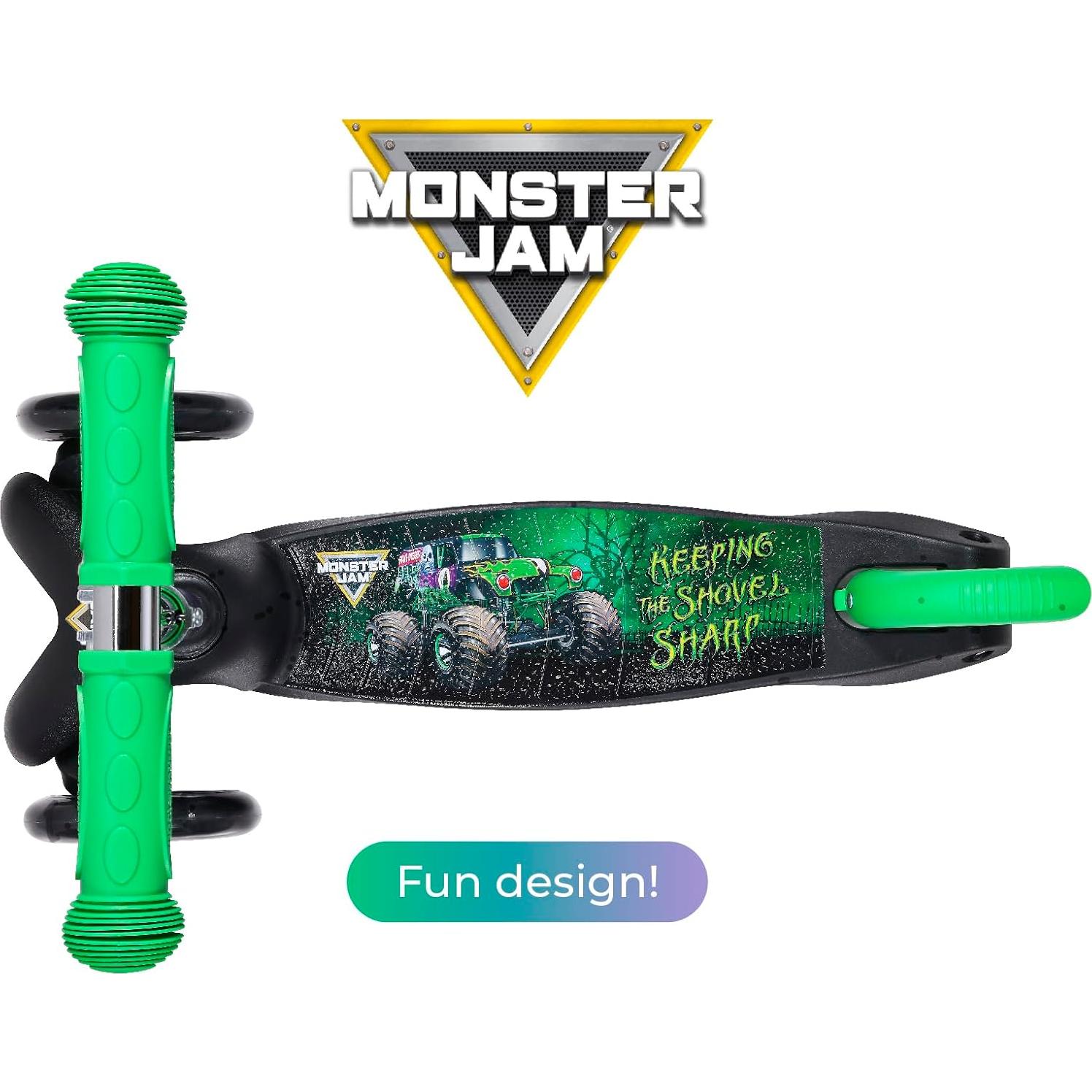 Scooter Autobalanceado Voyager Monster Jam 3 Ruedas Iluminadas