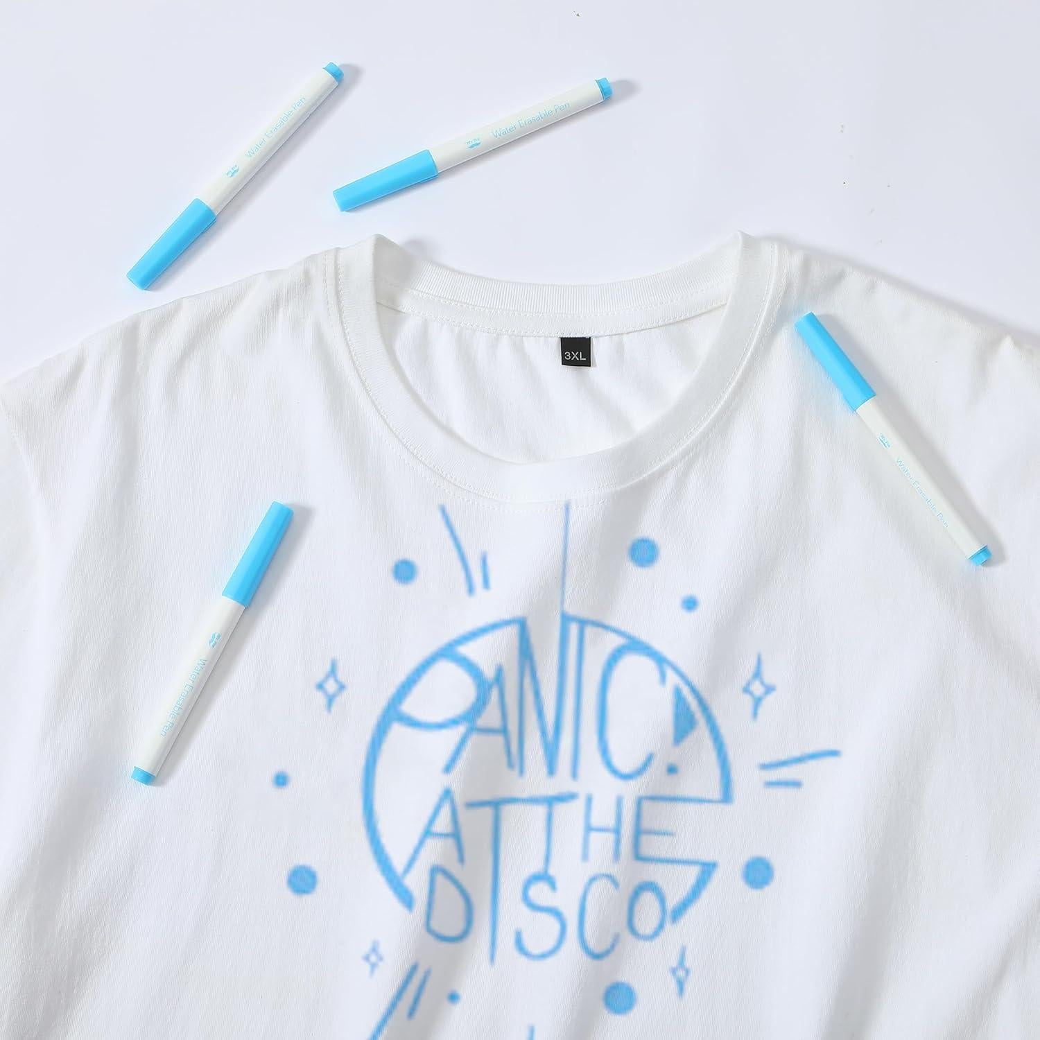 Marcadores de Tela Borrables Mr. Pen - 5 Paquetes Azul