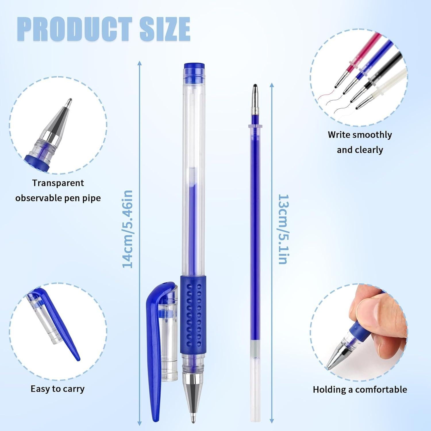 8 Bolígrafos Borrables por Calor COIDEA con 64 Recargas