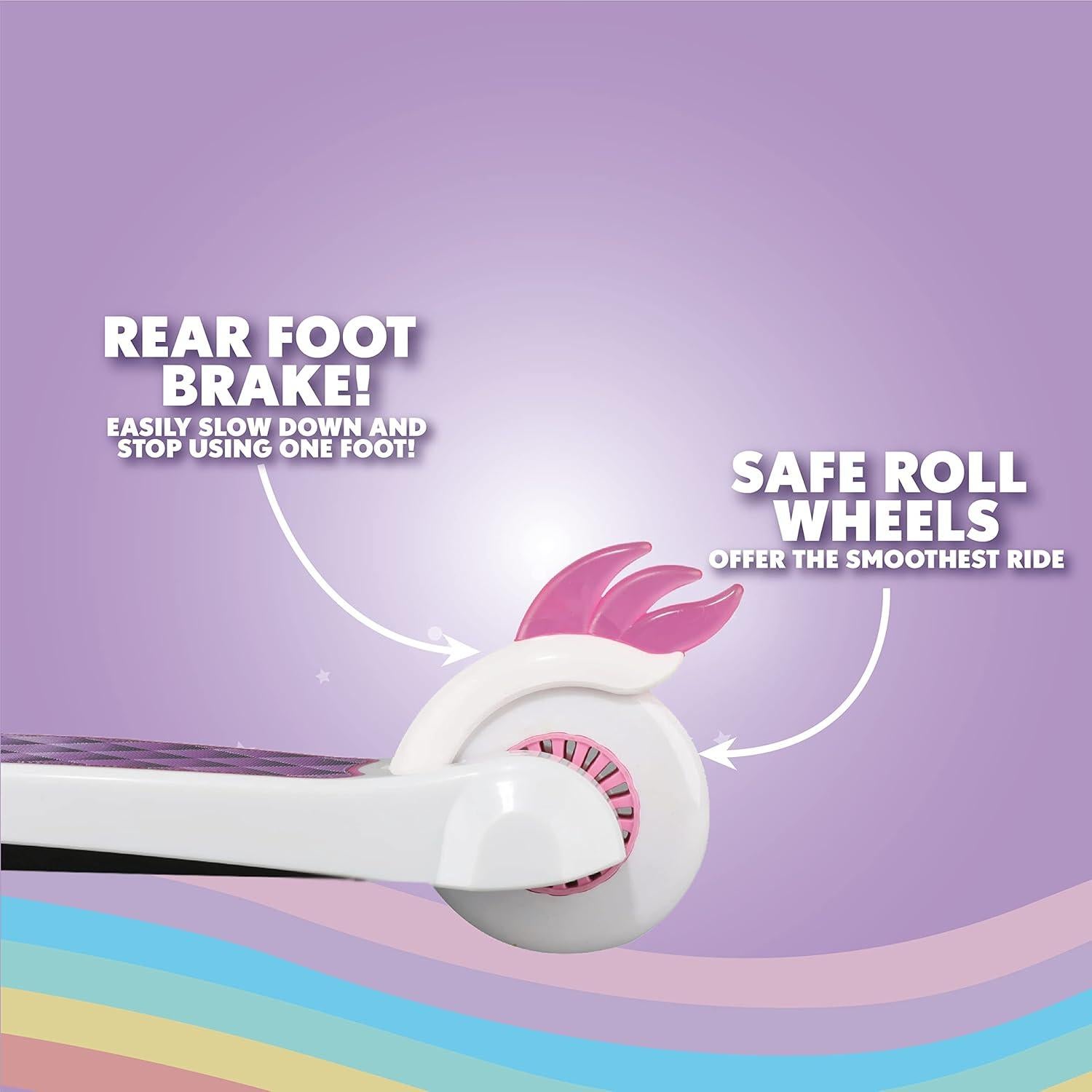 Scooter Infantil Voyager Unicornio 3 Ruedas Autobalanceado