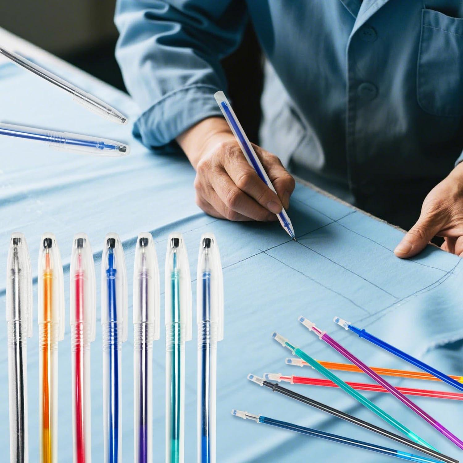 Bolígrafos Borrables por Calor Jauisus 7 Pcs con 35 Recargas