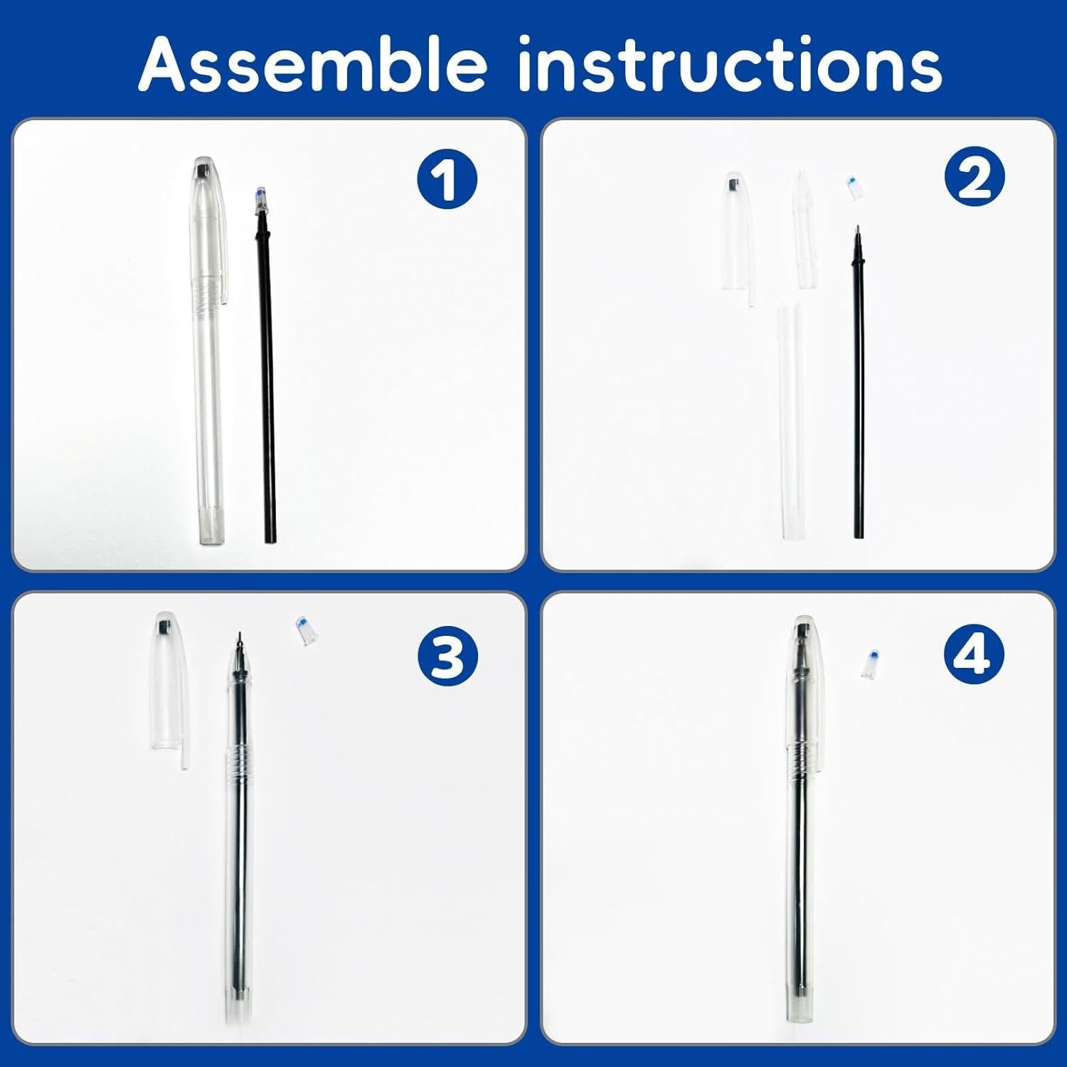 Bolígrafos Borrables por Calor Jauisus 7 Pcs con 35 Recargas