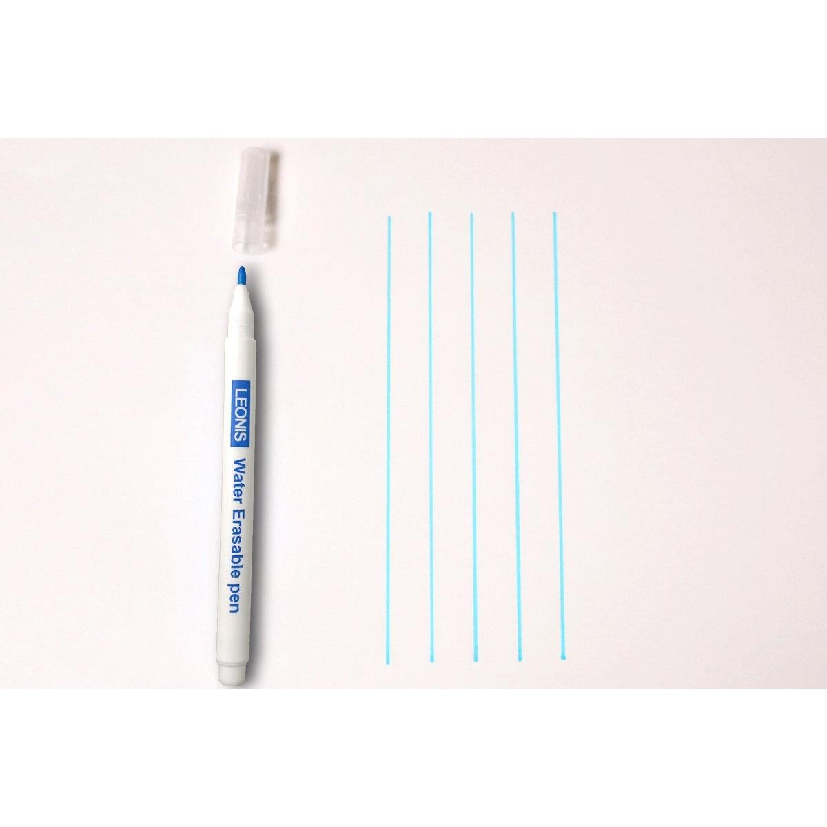 Bolígrafo de Marcado Borrable LEONIS Azul Paquete de 5
