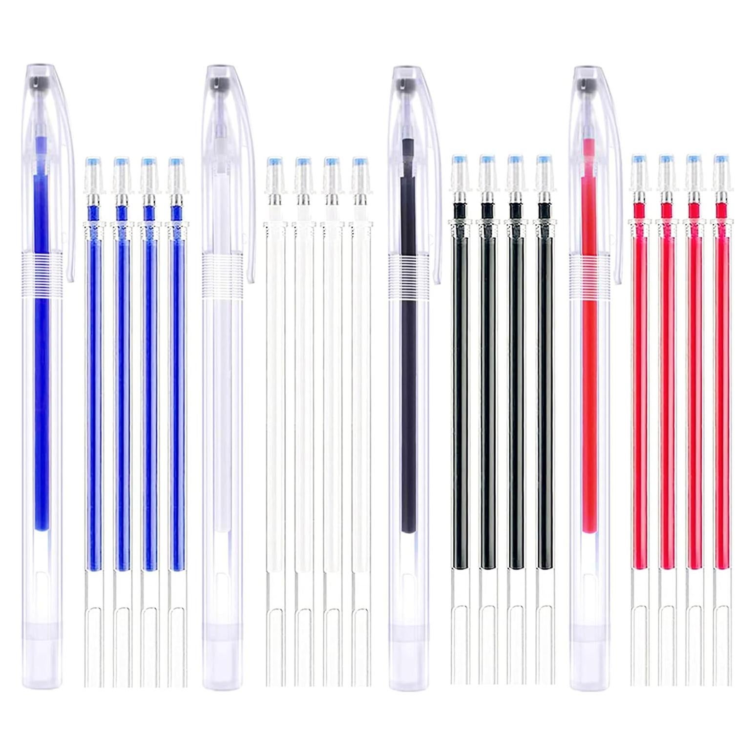 Bolígrafos Borrables por Calor ZUPAYIPA 4 Piezas con 20 Recargas