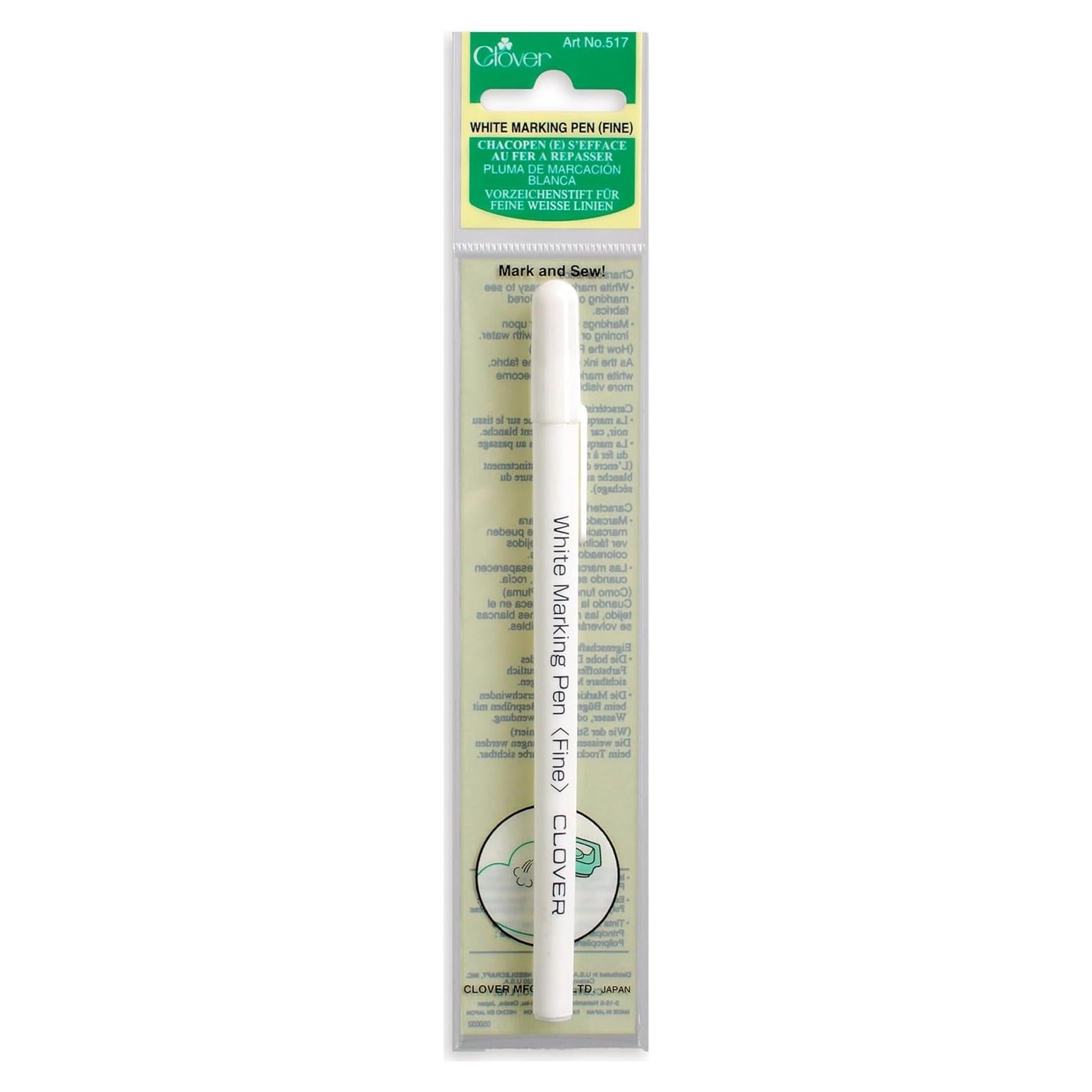 Bolígrafo Marcador Blanco Clover CL517A Punta Fina