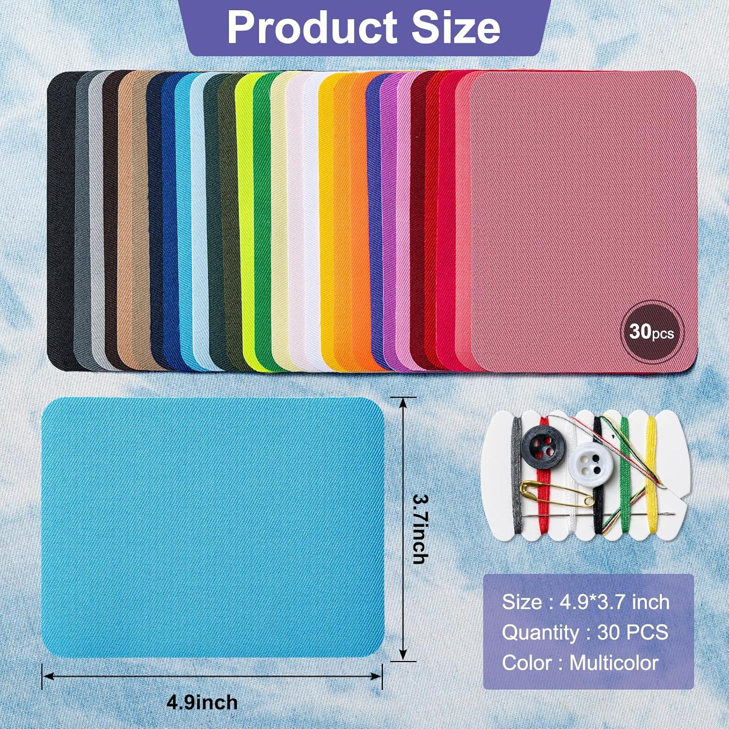 Kit de Parches Termoadhesivos Amrules 30 Piezas 12.4x9.4cm