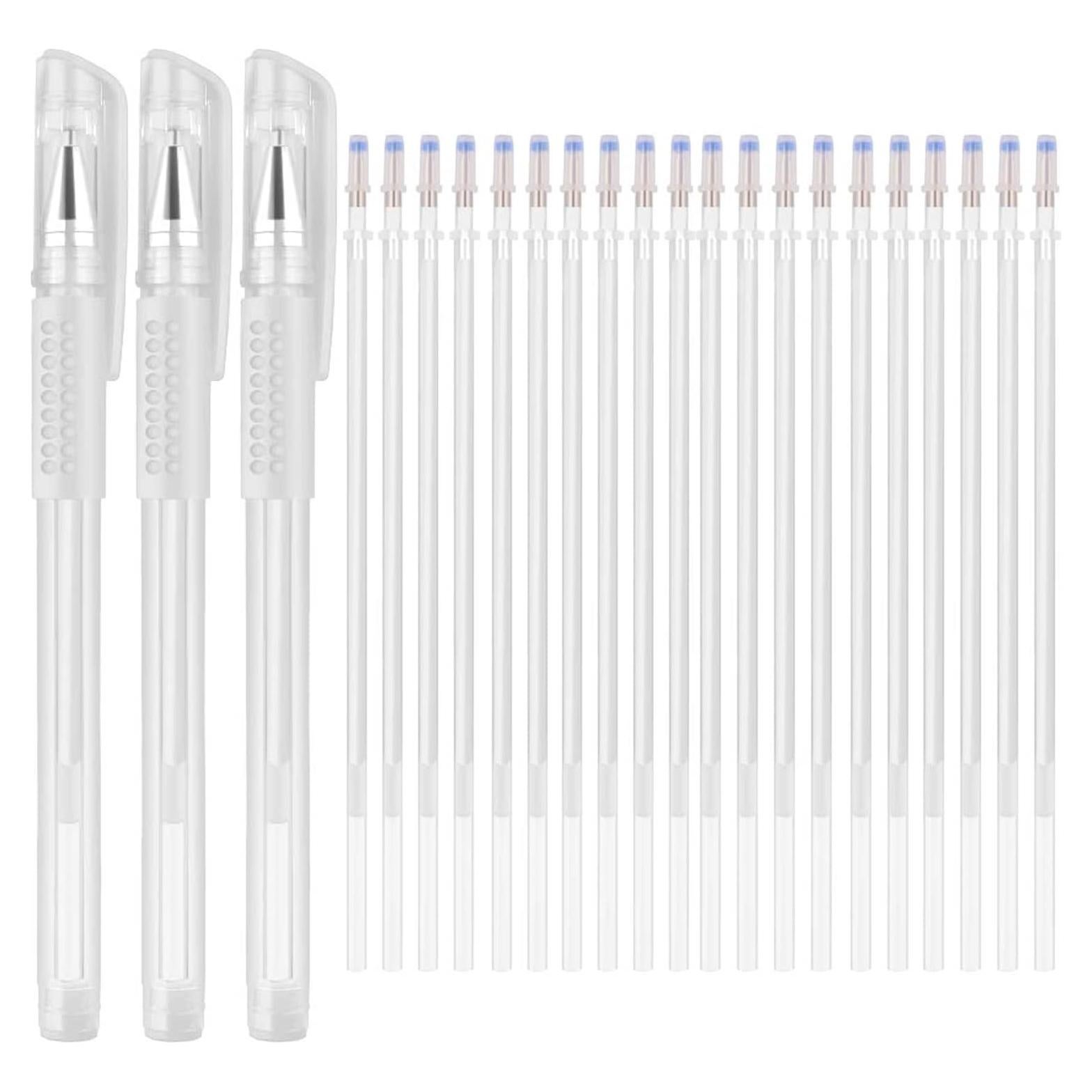 Bolígrafos Borrables por Calor IMEIJU con 20 Recargas Blancos