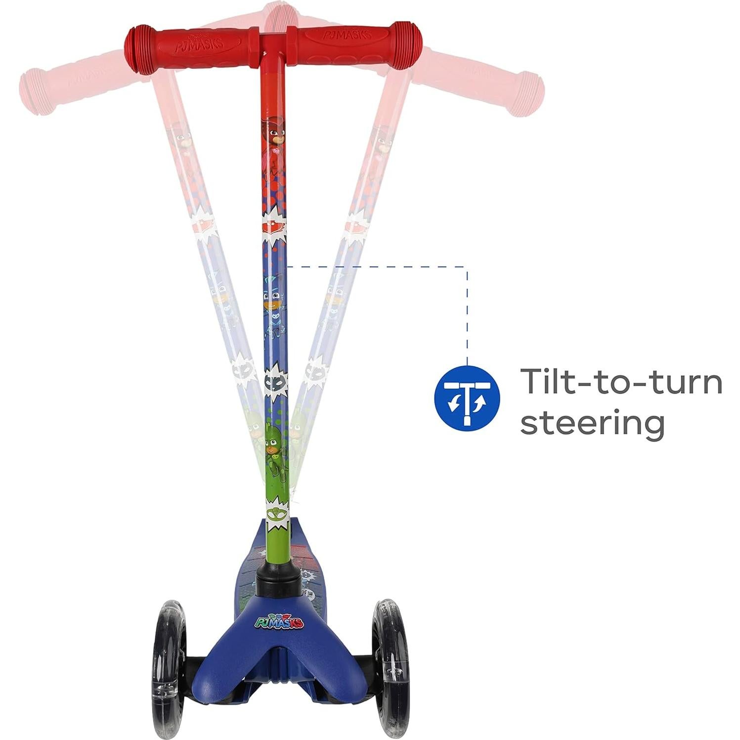 Scooter Voyager PJ Masks 3 Ruedas Iluminadas 2,08 kg