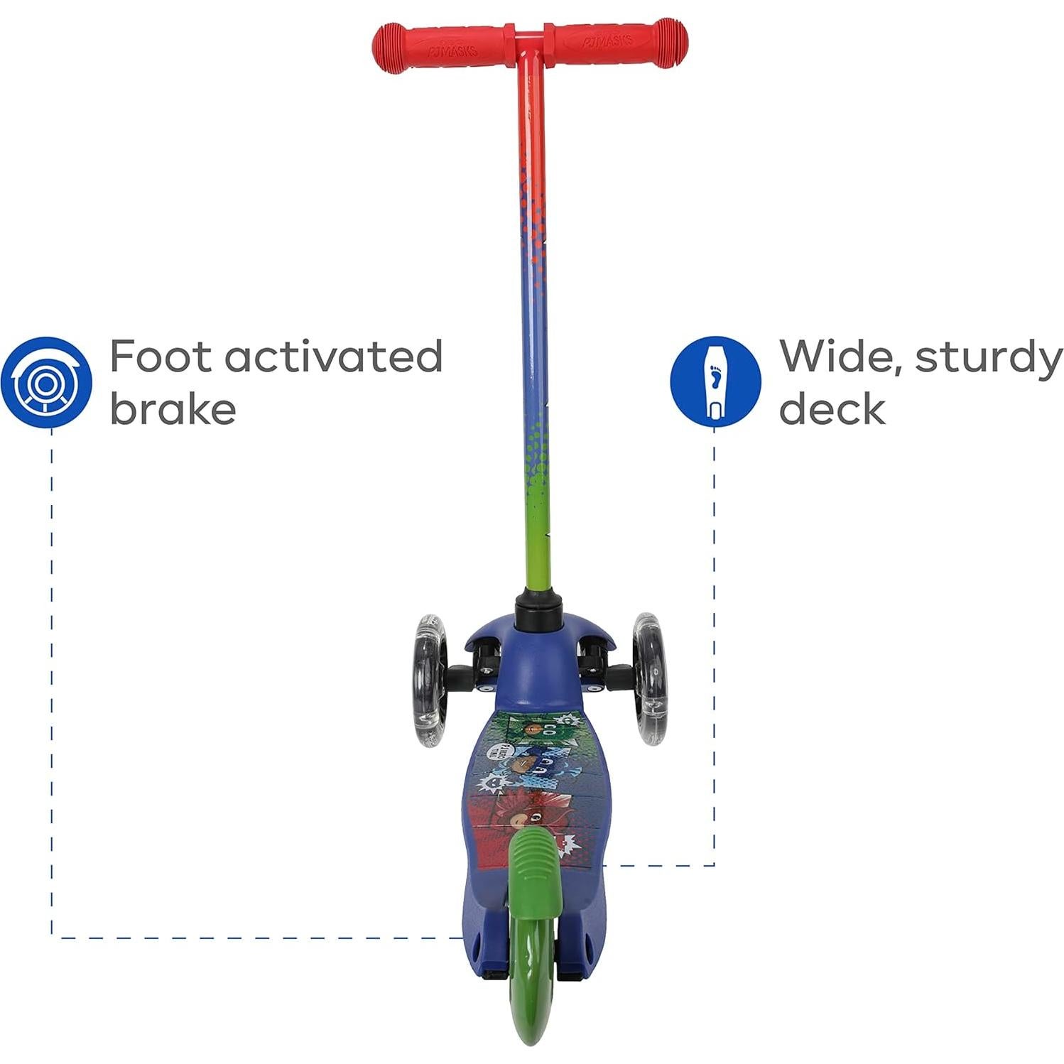 Scooter Voyager PJ Masks 3 Ruedas Iluminadas 2,08 kg