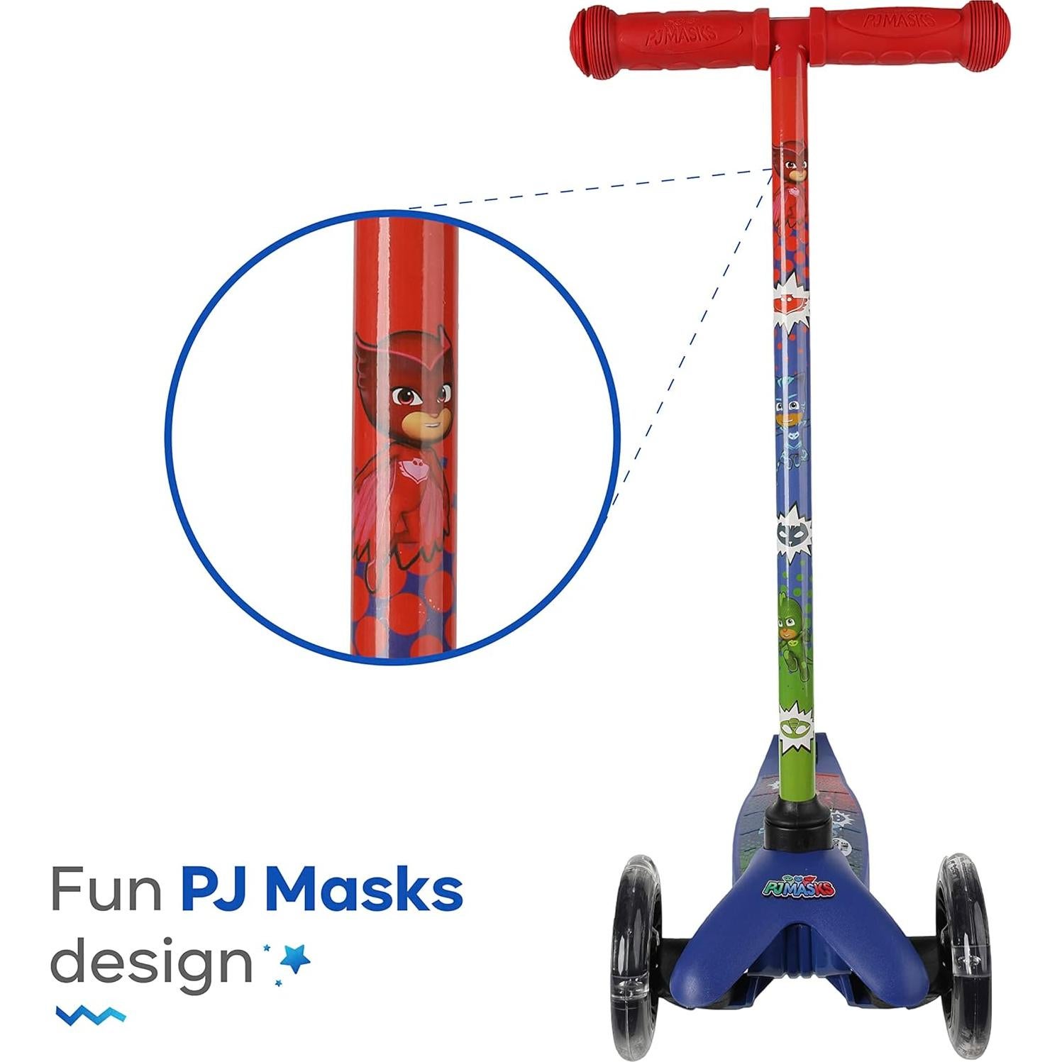 Scooter Voyager PJ Masks 3 Ruedas Iluminadas 2,08 kg