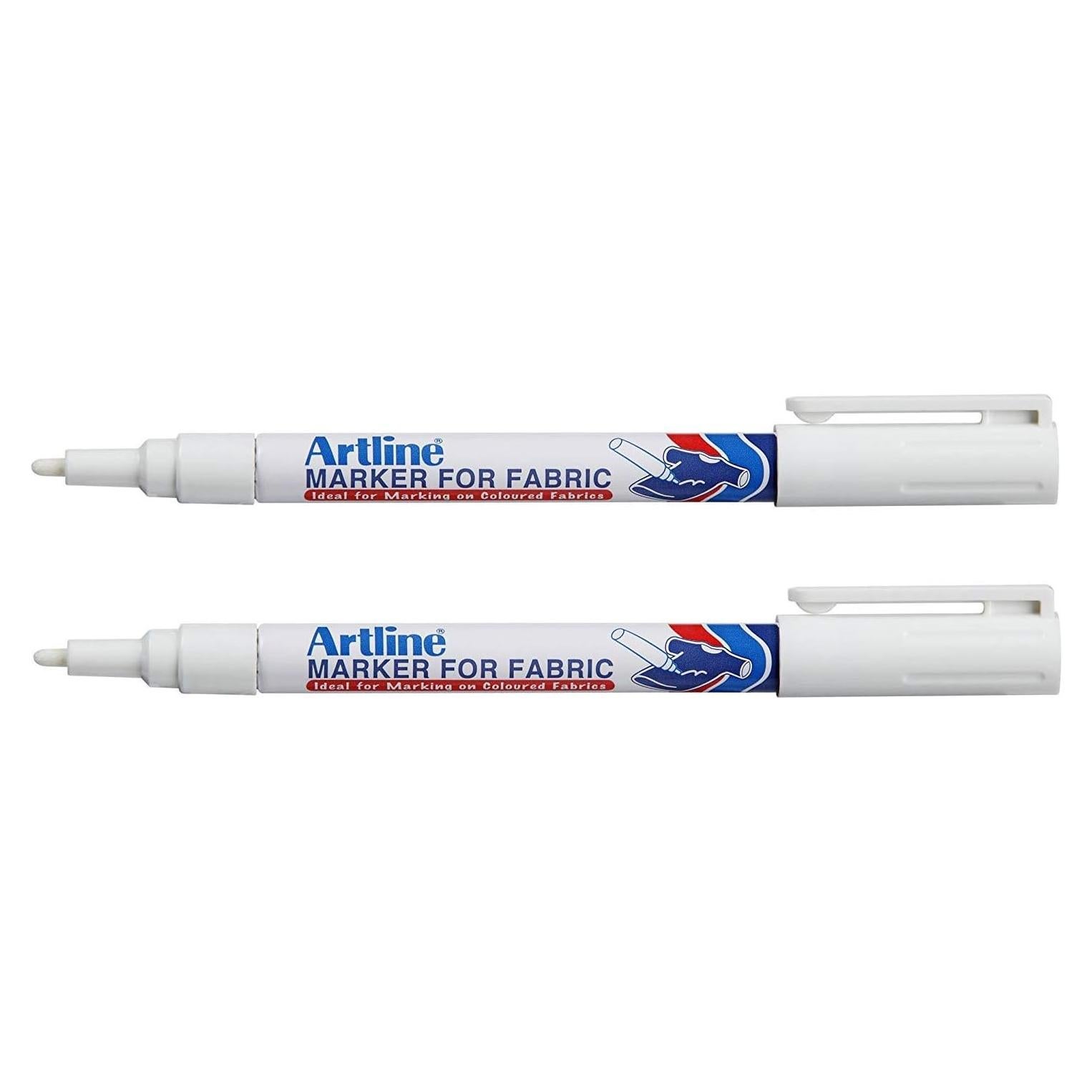 Marcadores de tela permanentes Artline blancos (2 unidades)