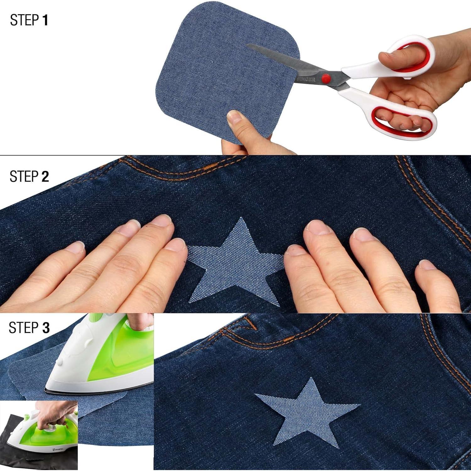 Parches Termoadhesivos SINGER Denim y Twill 8 Piezas