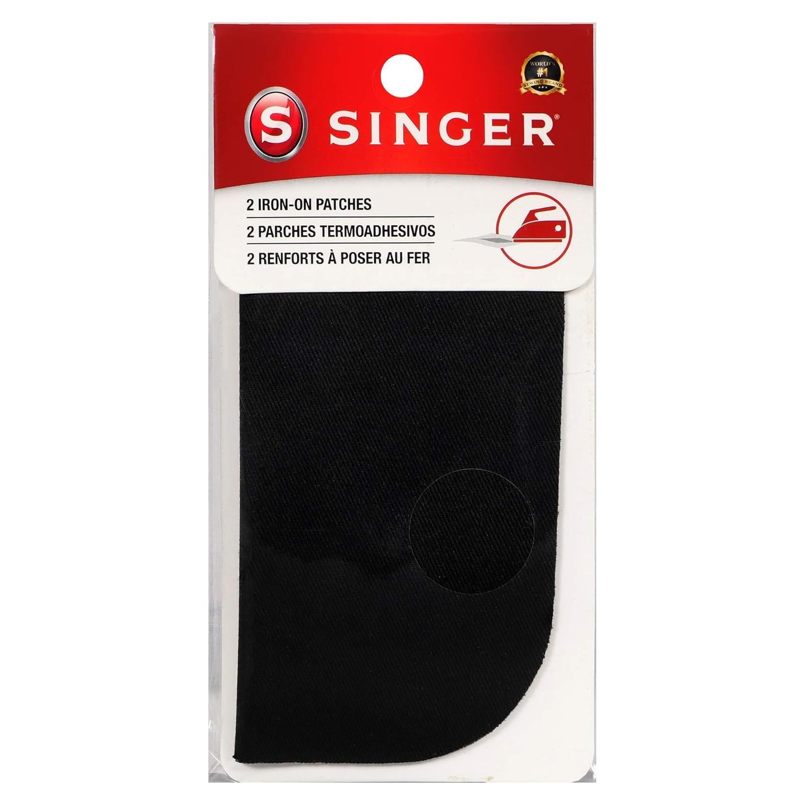 Parche Termoadhesivo SINGER 00065 Negro 12.7x12.7 cm 2 Unidades