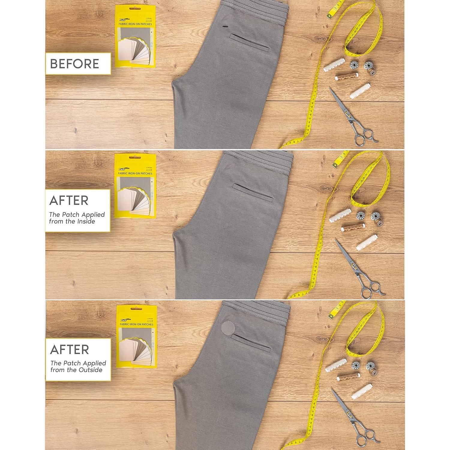 Parches de Tela ZEFFFKA 12 Piezas 100% Algodón 7.5x10.5 cm